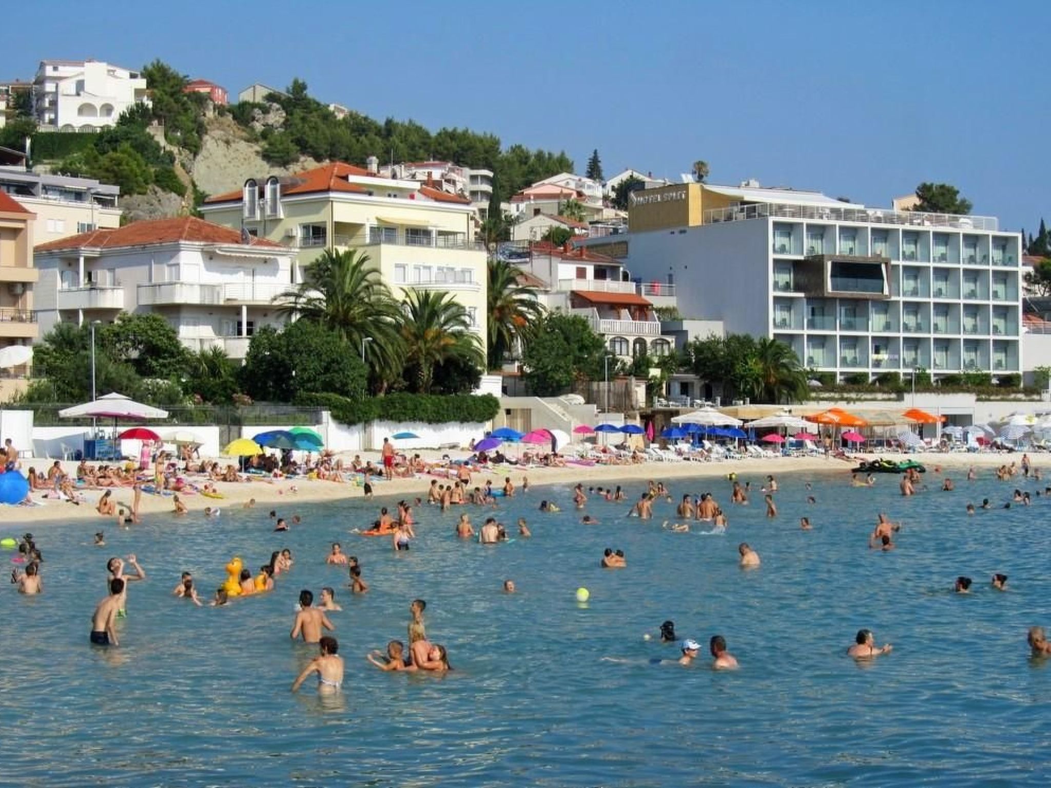 Für 4 Personen ca. 60 m&sup2; in Podstrana, Dalmatien (Gespanschaft Split-Dalma-Draußen