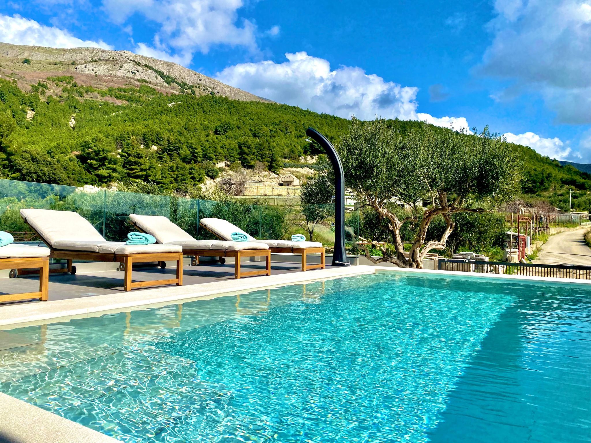 Villa mit beheiztem Infinity-Pool und Massagedüsen-Dedans