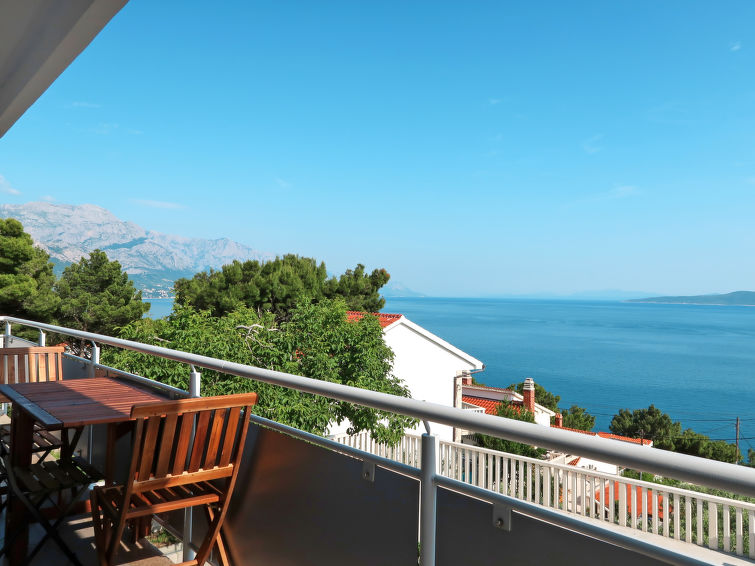Zeezicht en rust in appartement Bacic in Omiš in Omiš