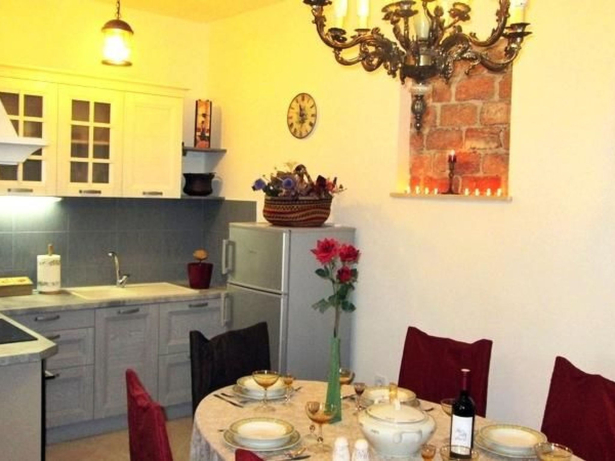 Mit überdachter Terrasse am Strand mit Meerblick-Drinnen