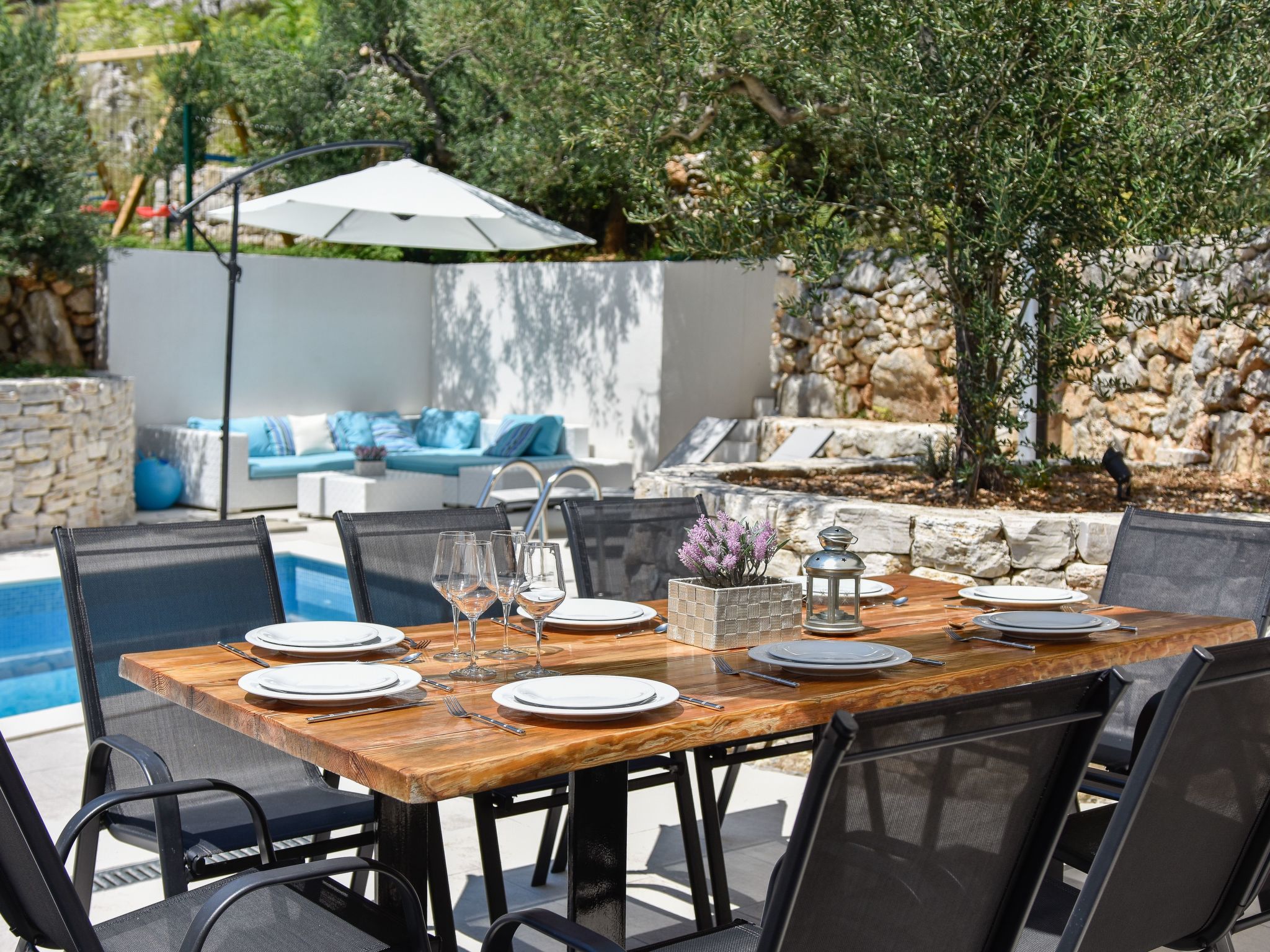 3 Schlafzimmer Villa mit beheiztem Pool und Meerblick-Drinnen