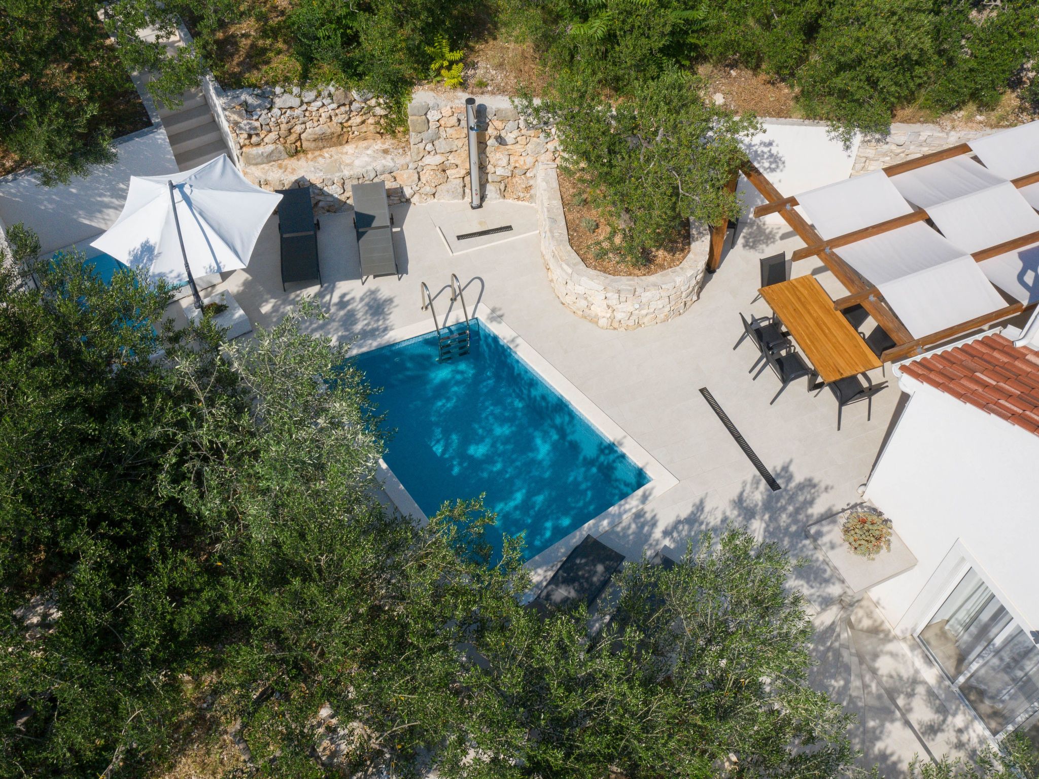 3 Schlafzimmer Villa mit beheiztem Pool und Meerblick-Drinnen