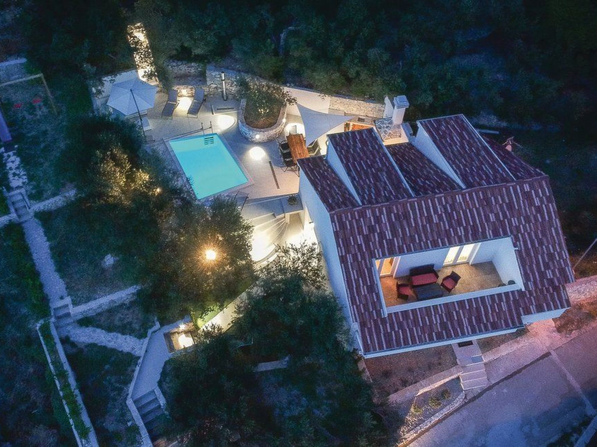 3 Schlafzimmer Villa mit beheiztem Pool und Meerblick-Drinnen