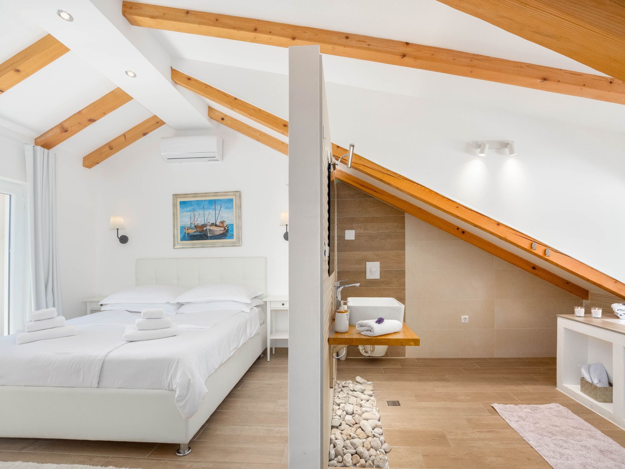 3 Schlafzimmer Villa mit beheiztem Pool und Meerblick-Drinnen