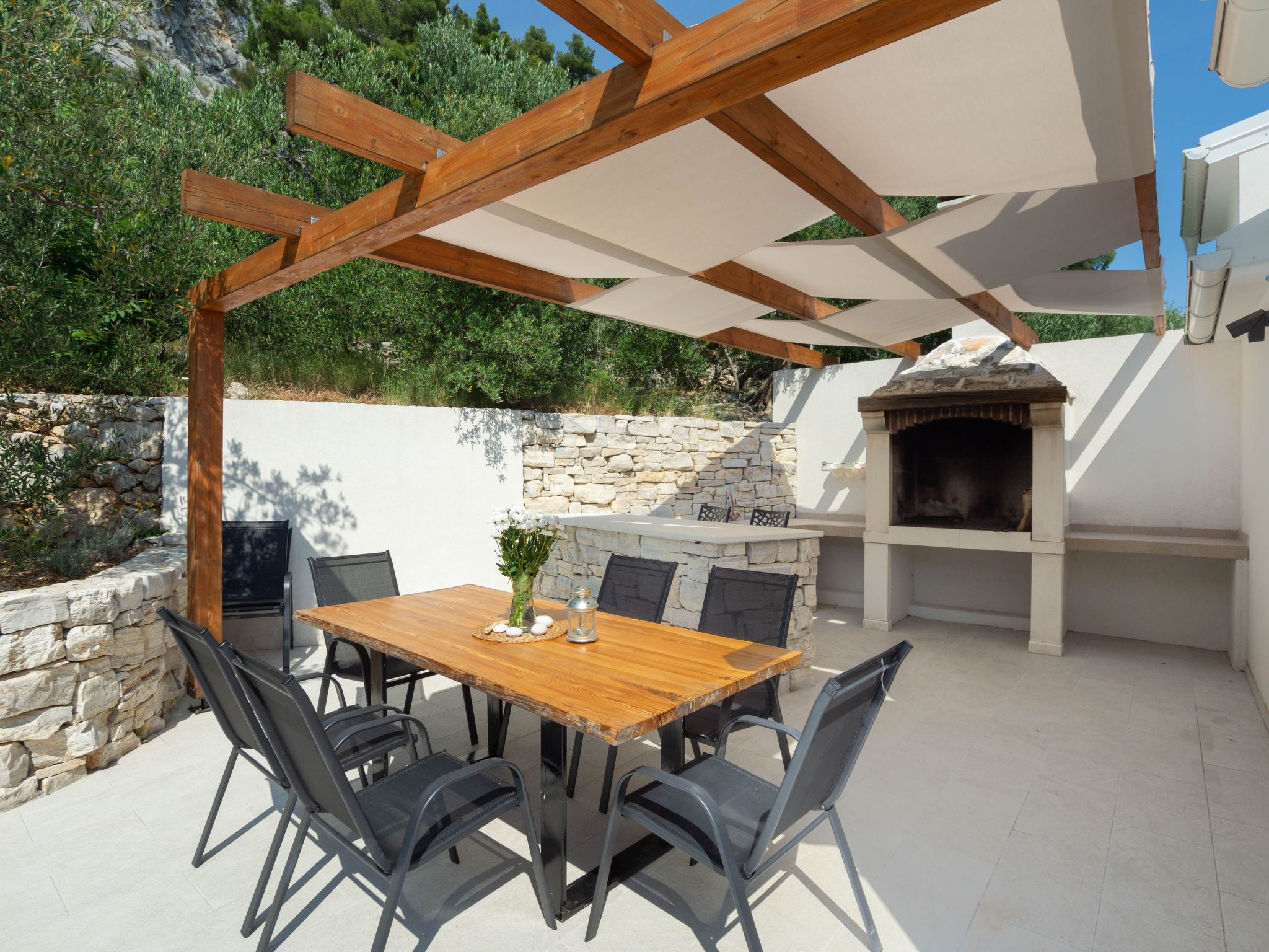 3 Schlafzimmer Villa mit beheiztem Pool und Meerblick-Drinnen