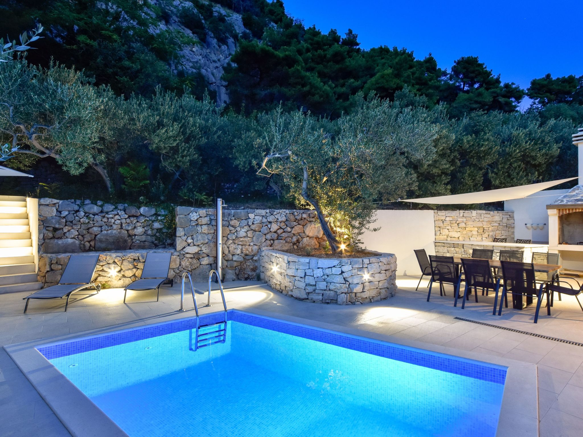 3 Schlafzimmer Villa mit beheiztem Pool und Meerblick-Drinnen