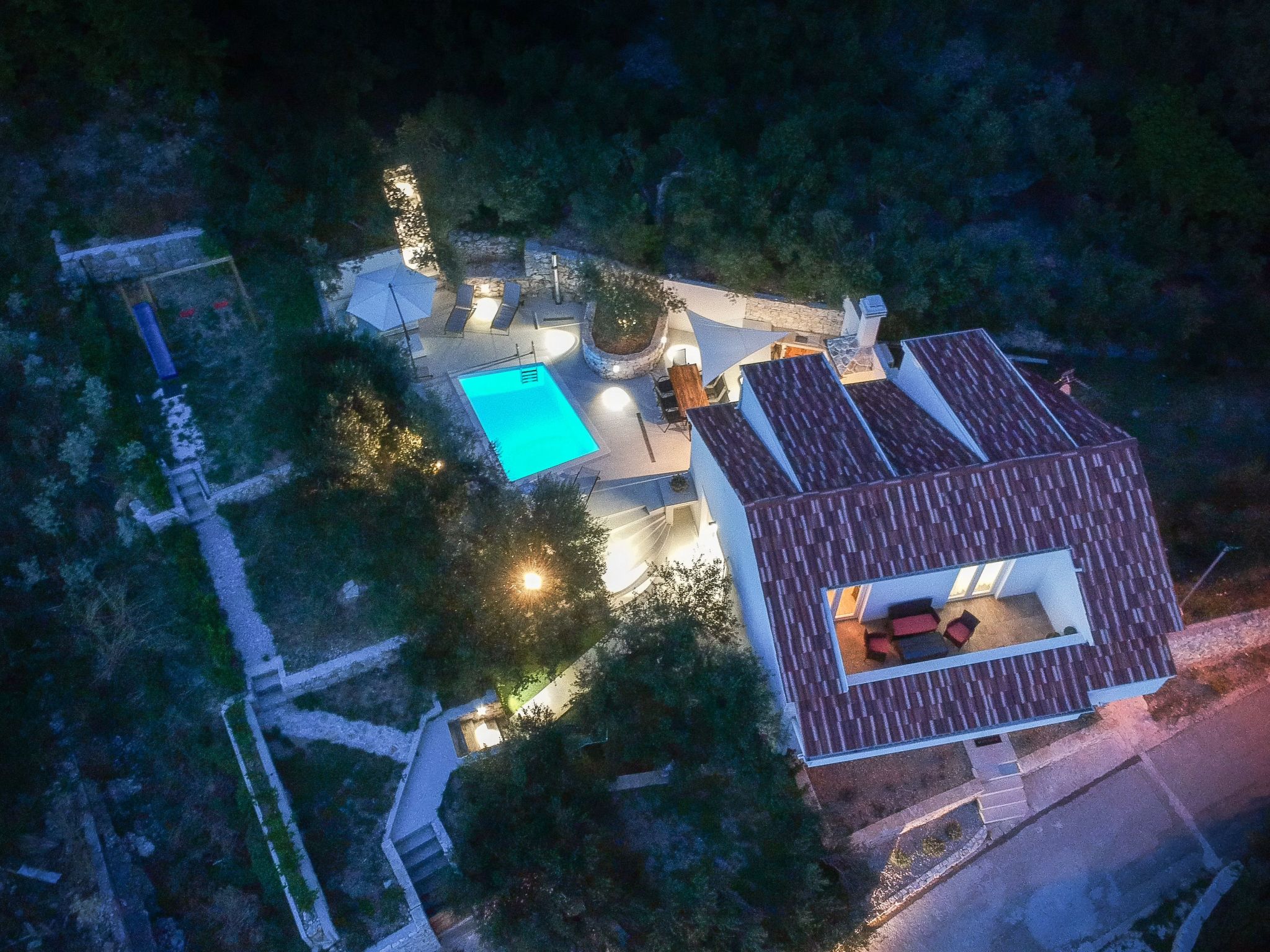 3 Schlafzimmer Villa mit beheiztem Pool und Meerblick-Drinnen