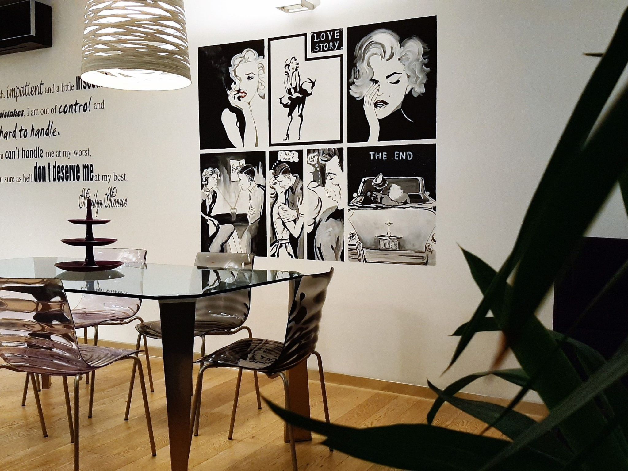 Stylisches Studio mit atemberaubendem Ausblick-Drinnen