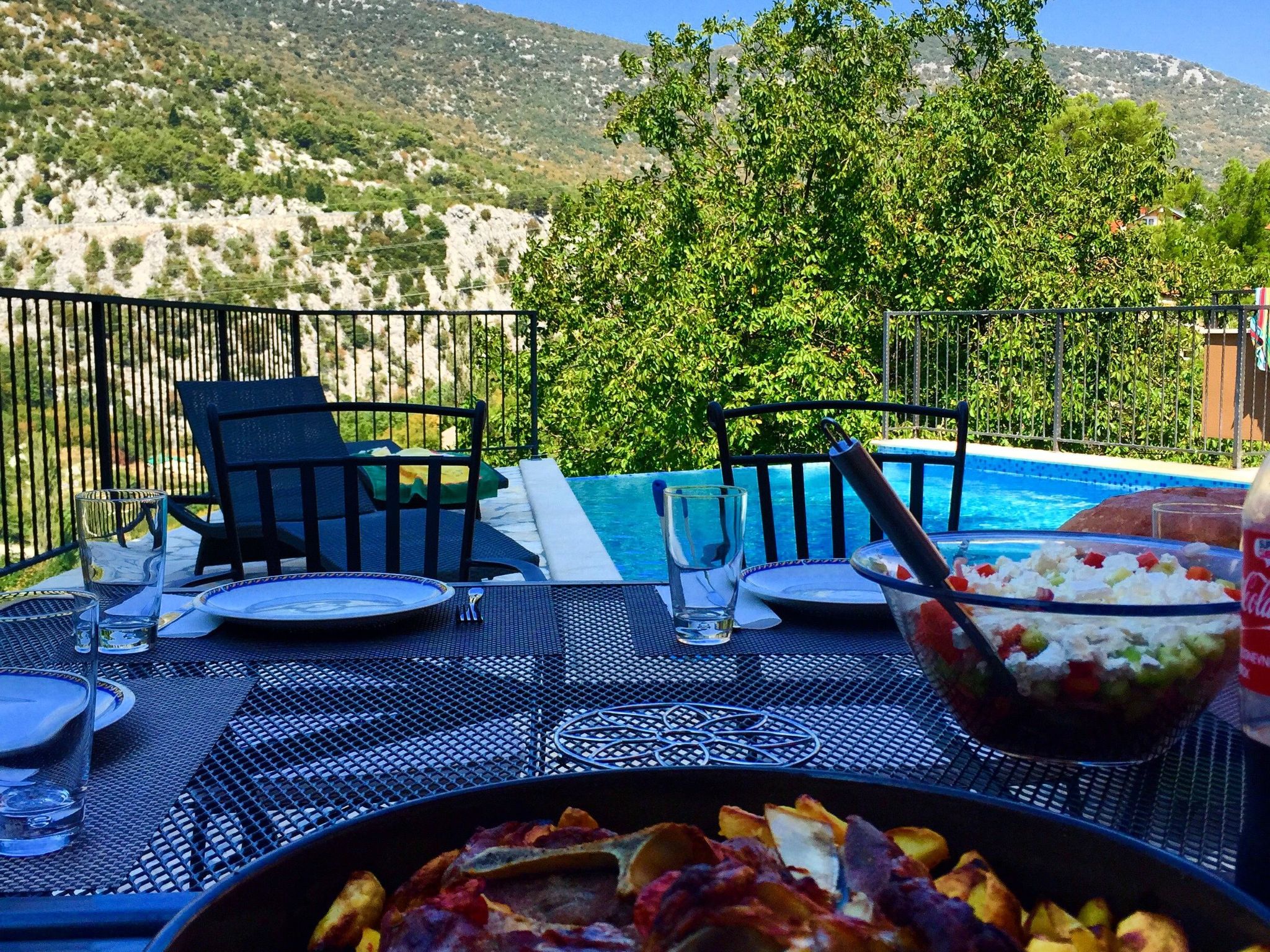 Villa Mosor mit beheiztem Salzwasserpool und Sauna-Drinnen