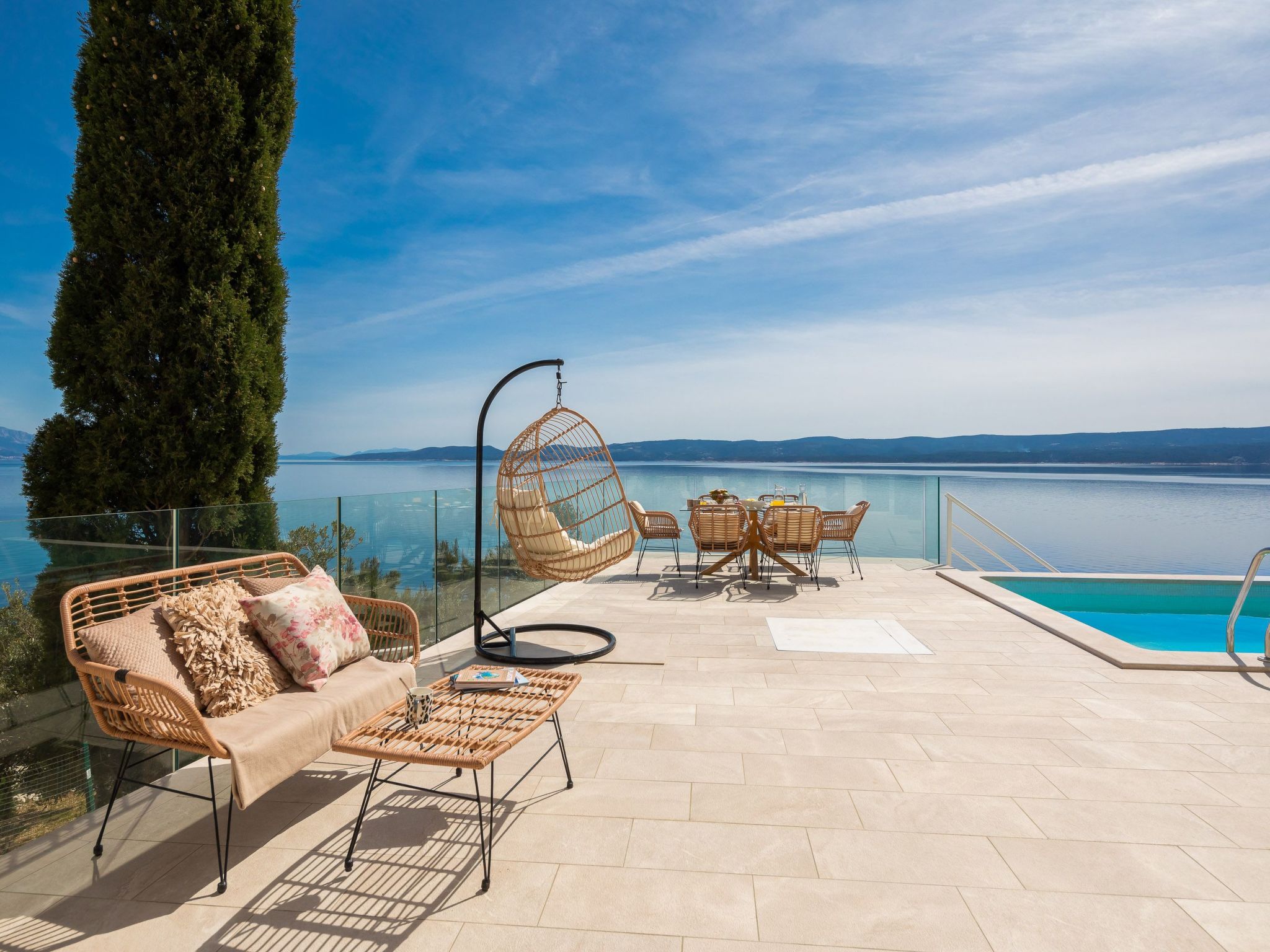 Villa am Strand - Privater beheizter Pool-Dedans