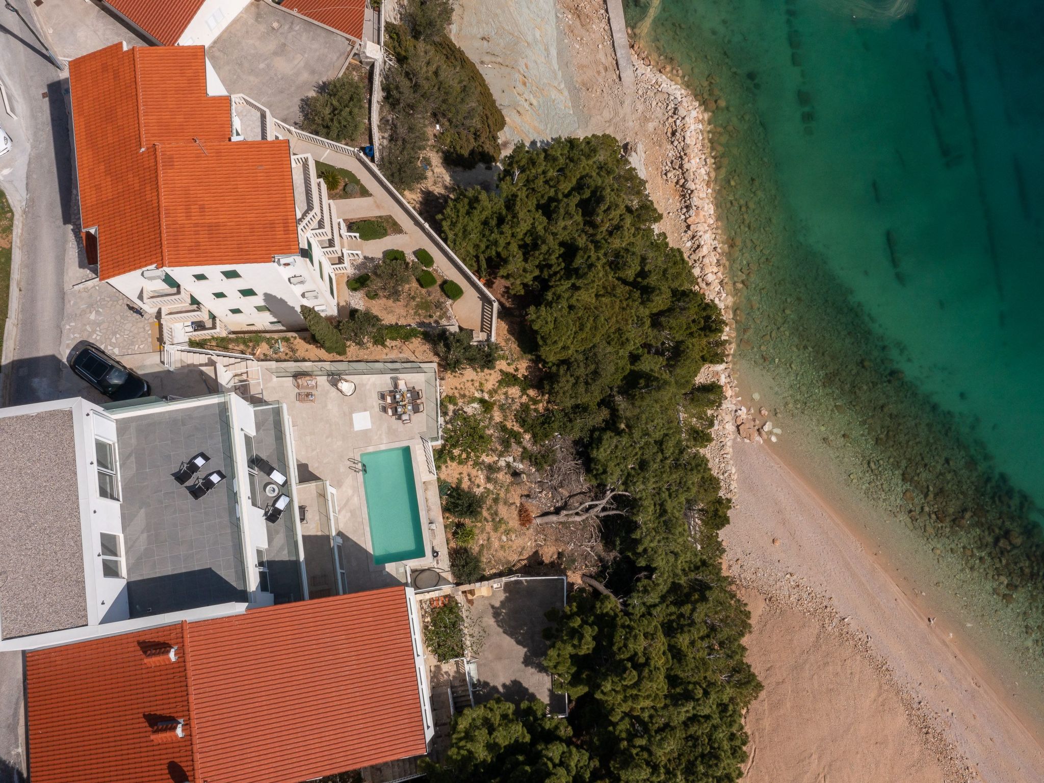 Villa am Strand - Privater beheizter Pool-Dedans