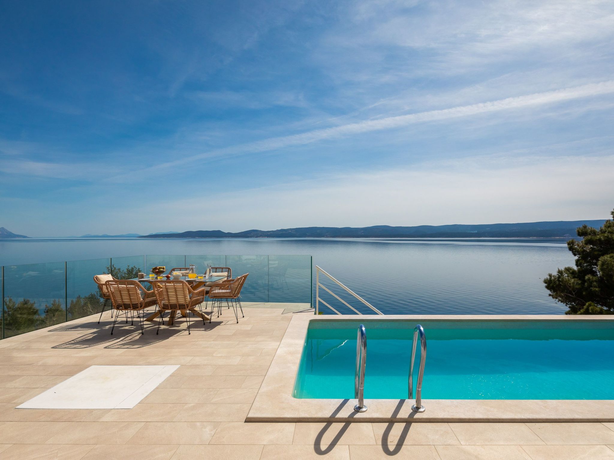 Villa am Strand - Privater beheizter Pool-Dedans