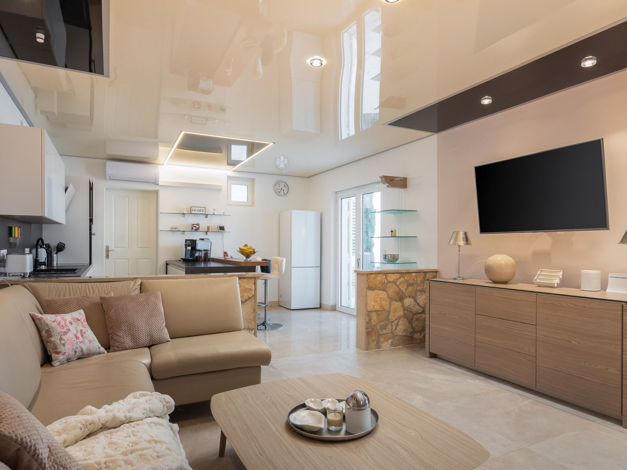 Villa am Strand - Privater beheizter Pool-Dedans