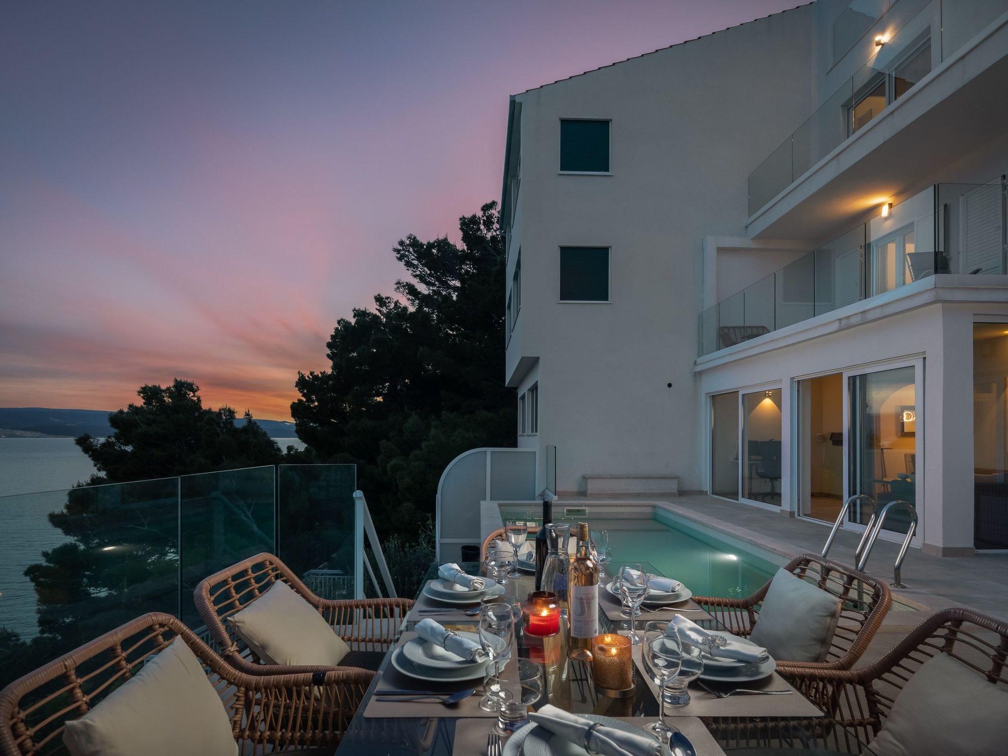 Villa am Strand - Privater beheizter Pool-Dedans