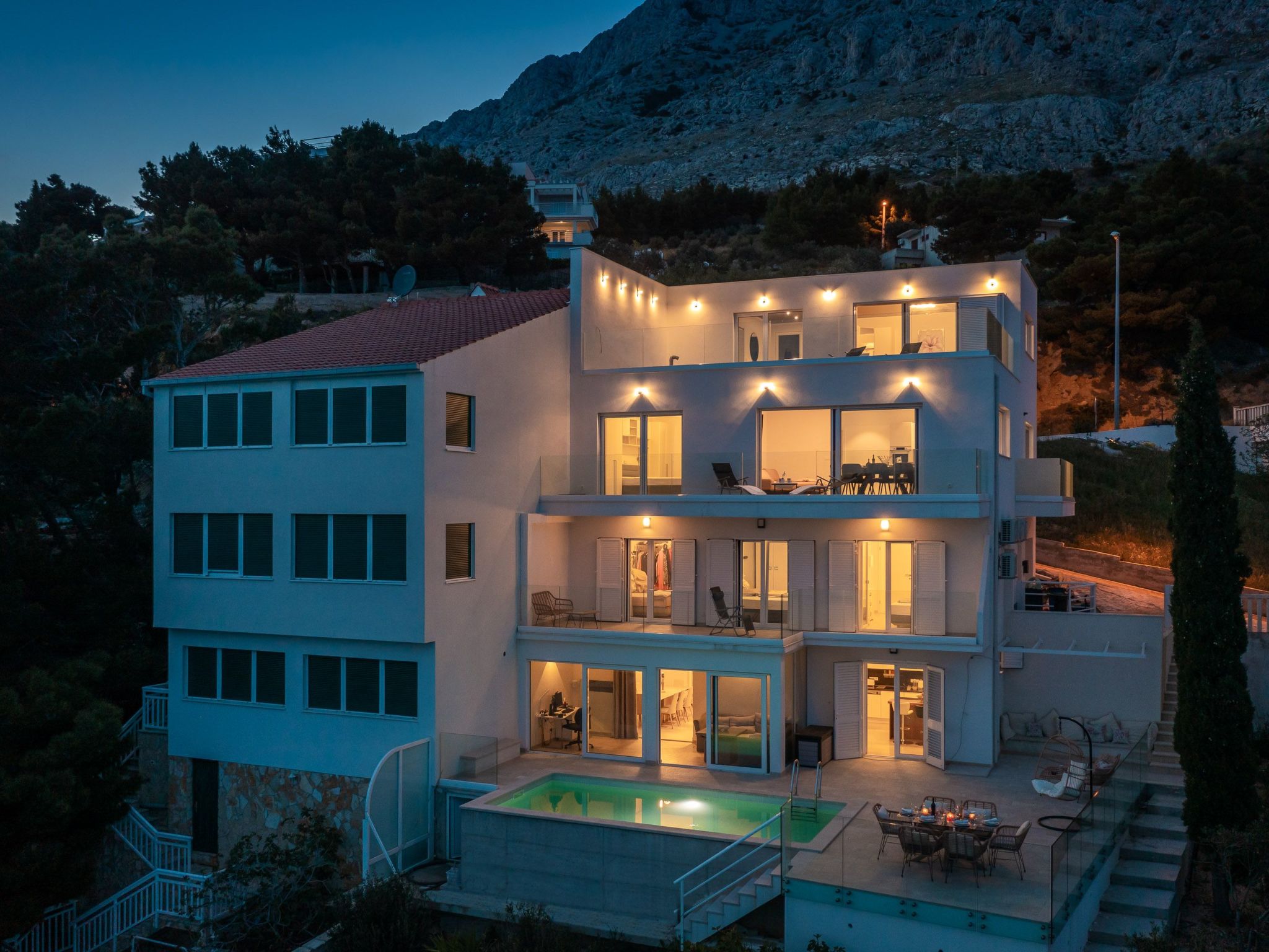 Villa am Strand - Privater beheizter Pool-Dedans