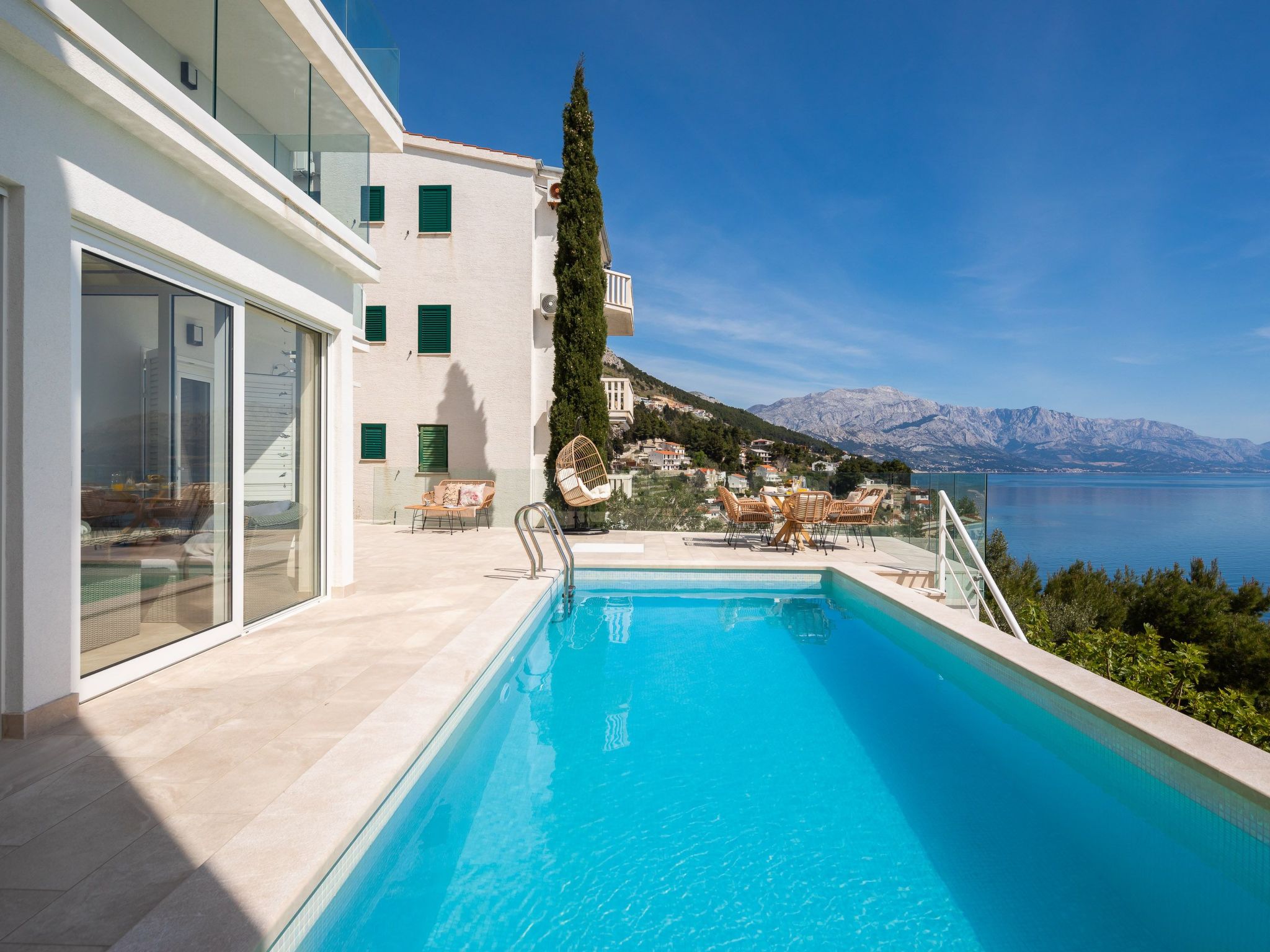 Villa am Strand - Privater beheizter Pool-Dedans