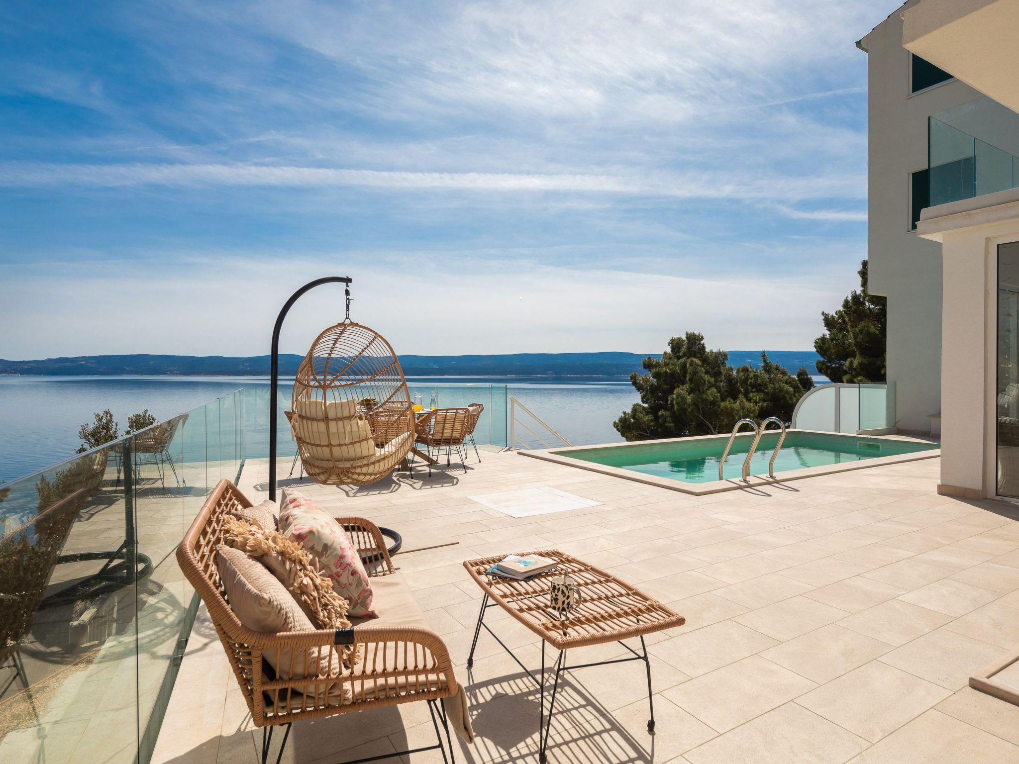 Villa am Strand - Privater beheizter Pool-Dedans