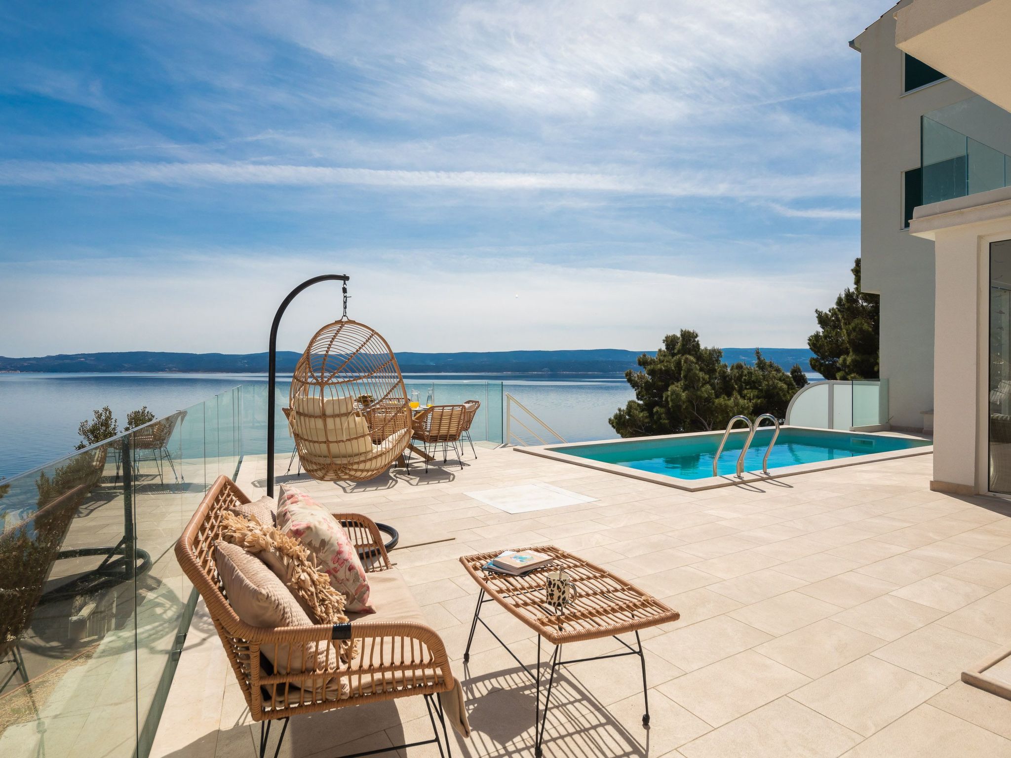 Villa am Strand - Privater beheizter Pool-Dedans