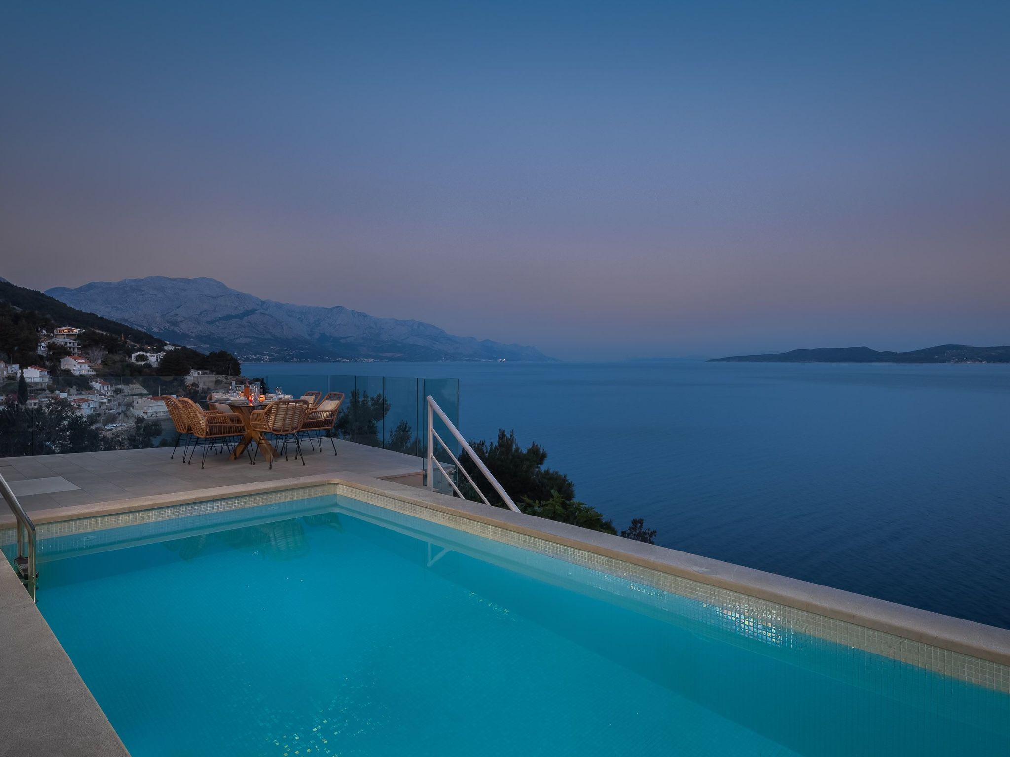 Villa am Strand - Privater beheizter Pool-Dedans