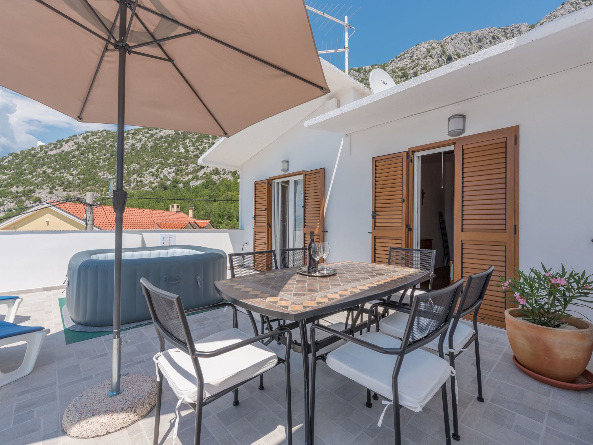 In Gornja Brela mit Sonnenterrasse und Panoramablick-Image-tags.info