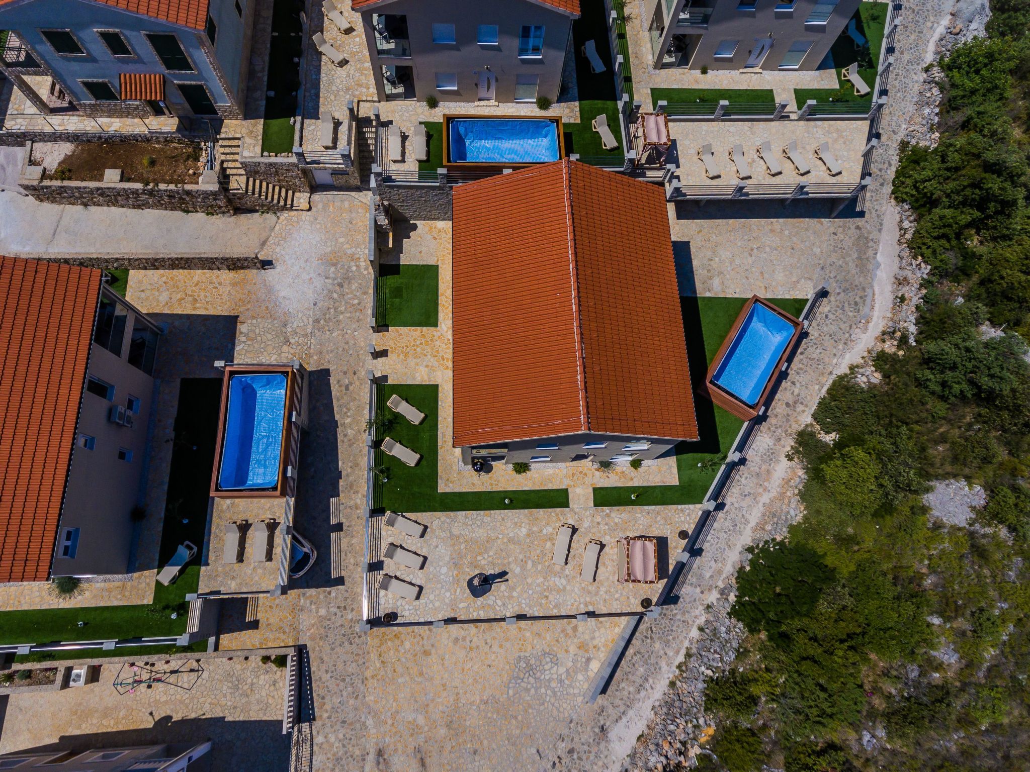 Appartement in Drvenik Veli mit Gemeinsamer Terrasse und Meerblick