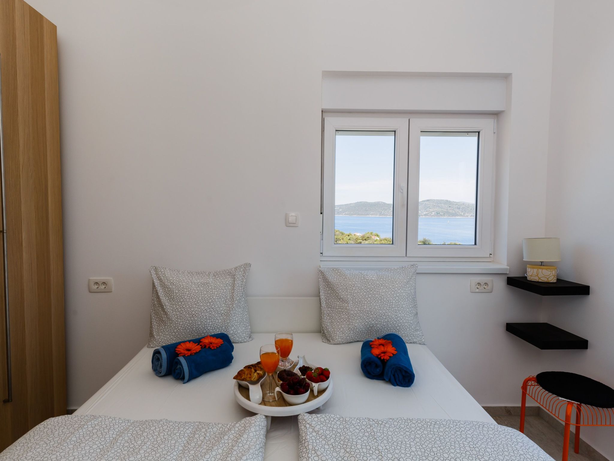 Appartement in Drvenik Veli mit Gemeinsamer Terrasse und Meerblick - Image-tags.info