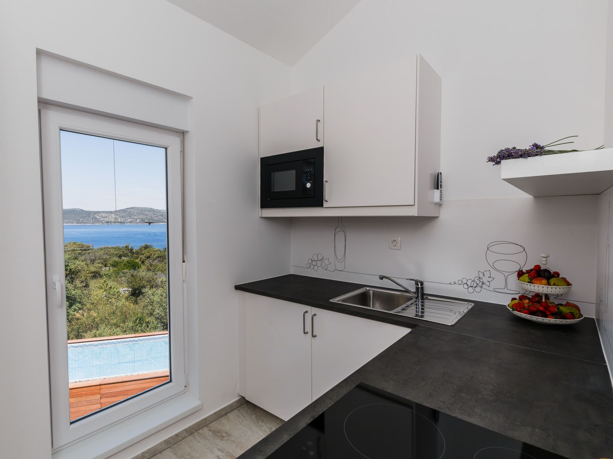 Appartement in Drvenik Veli mit Gemeinsamer Terrasse und Meerblick - Image-tags.info