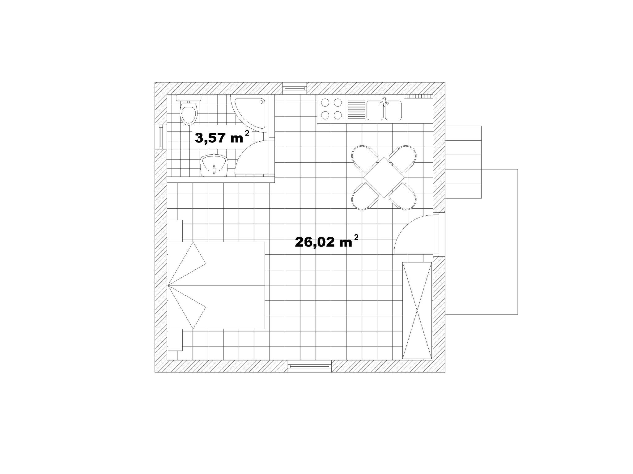 Kleines Steinhaus in einem ruhigen Ort auf der Insel Solta-Drinnen