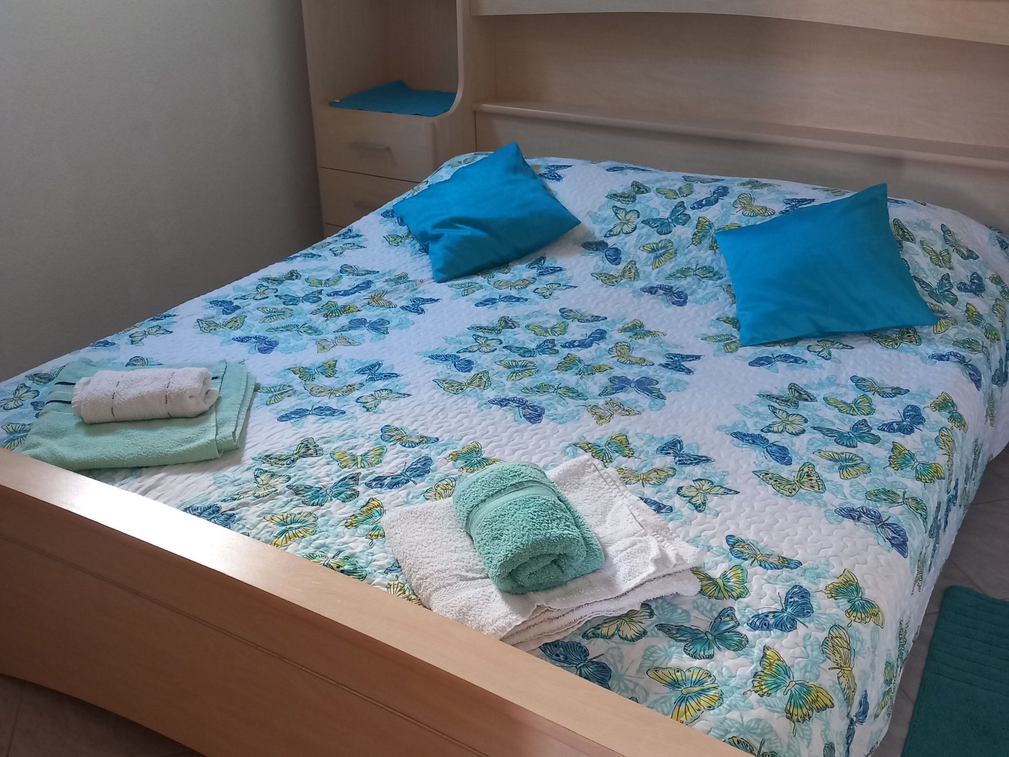 "Blue Apartment" am Strand-Dedans