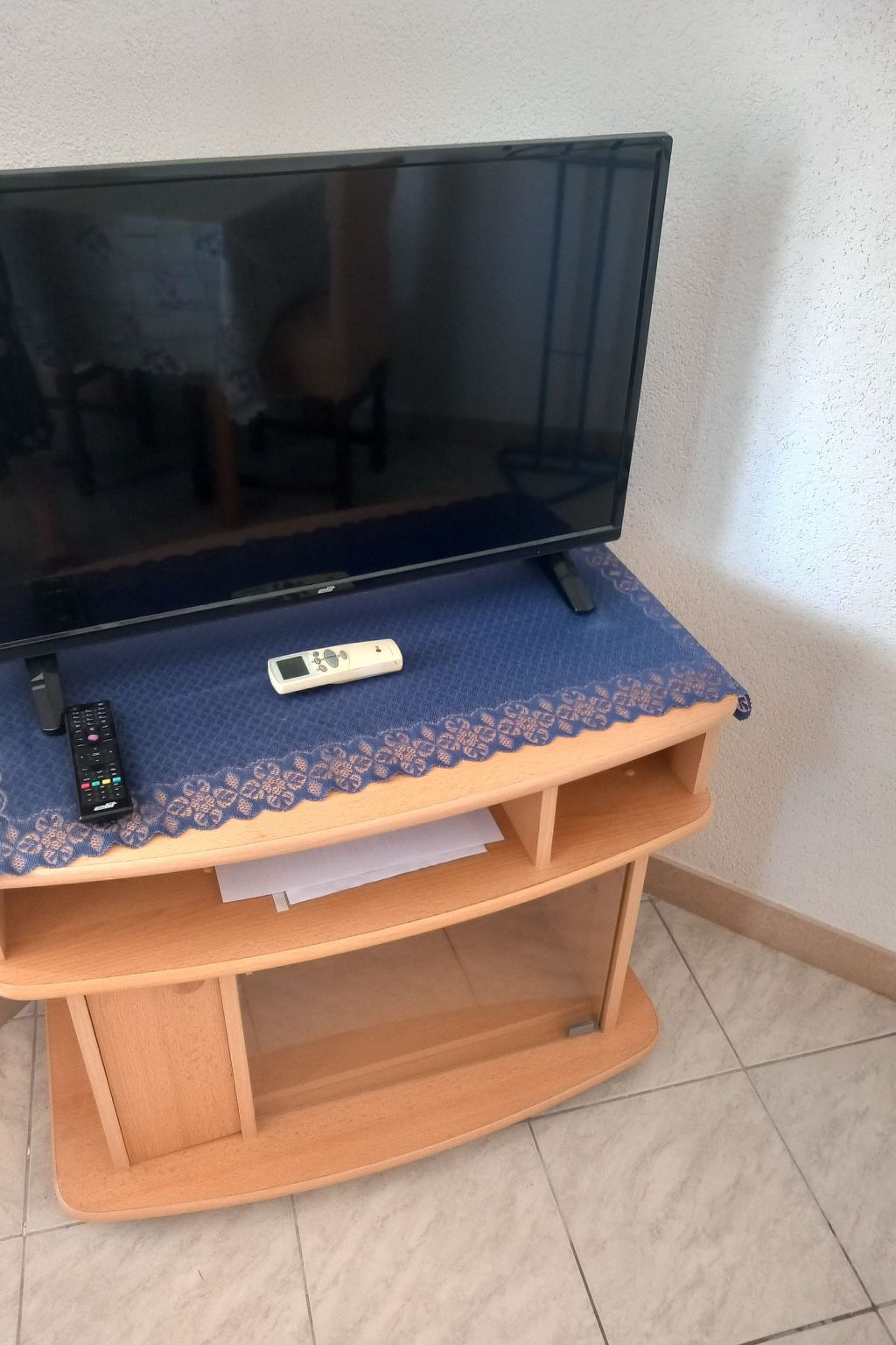 "Blue Apartment" am Strand-Drinnen