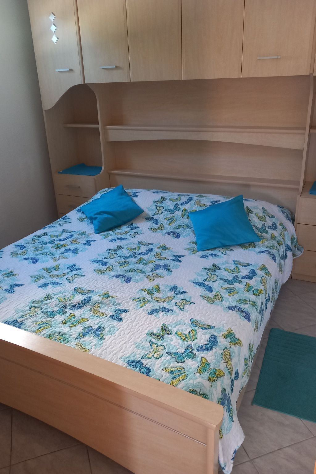 "Blue Apartment" am Strand-Drinnen