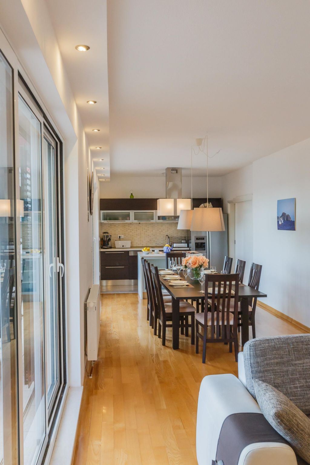 Ferienvilla "Osibova" mit Blick auf das Wasser-Drinnen