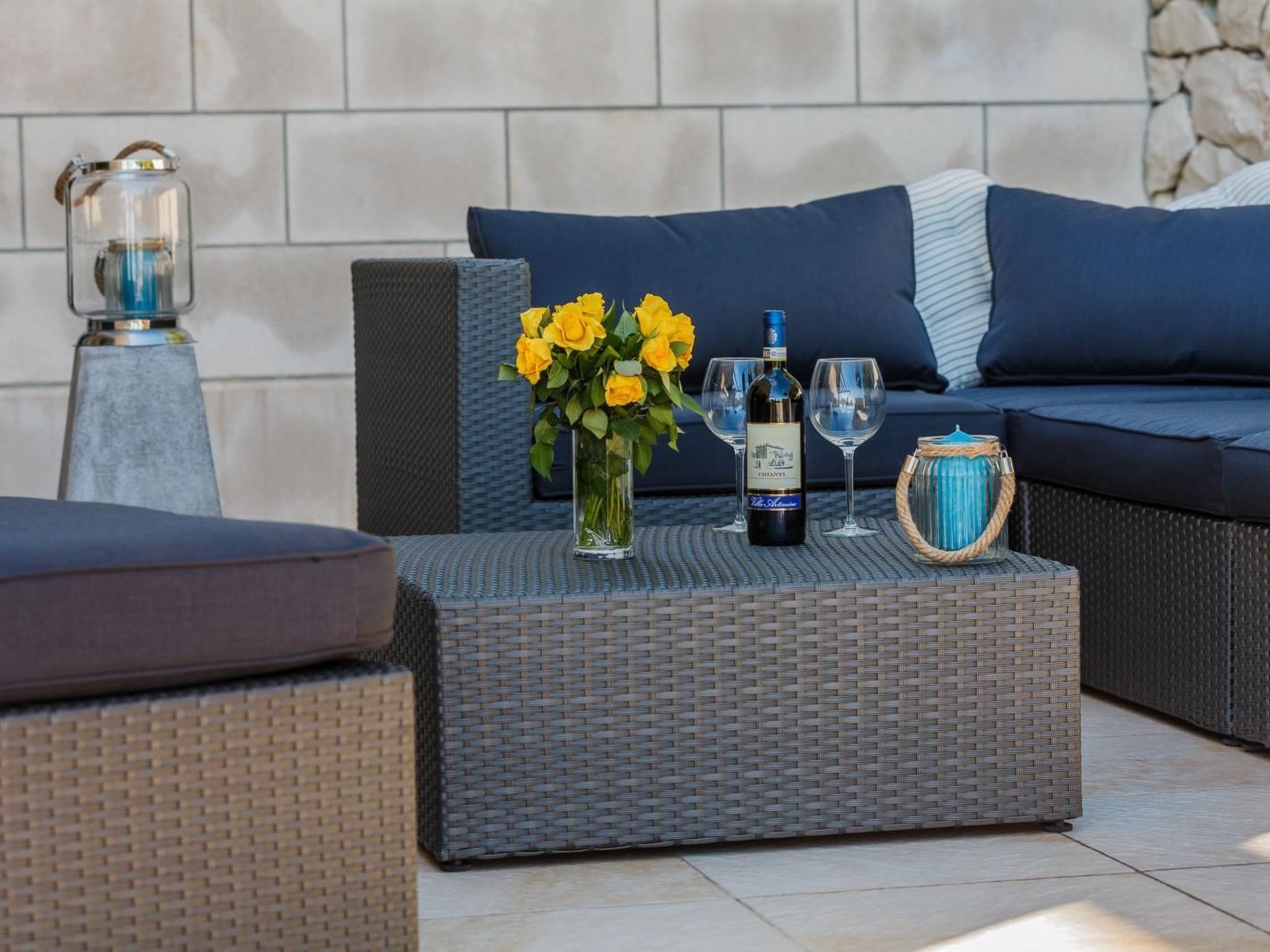 Ferienvilla "Osibova" mit Blick auf das Wasser-Drinnen