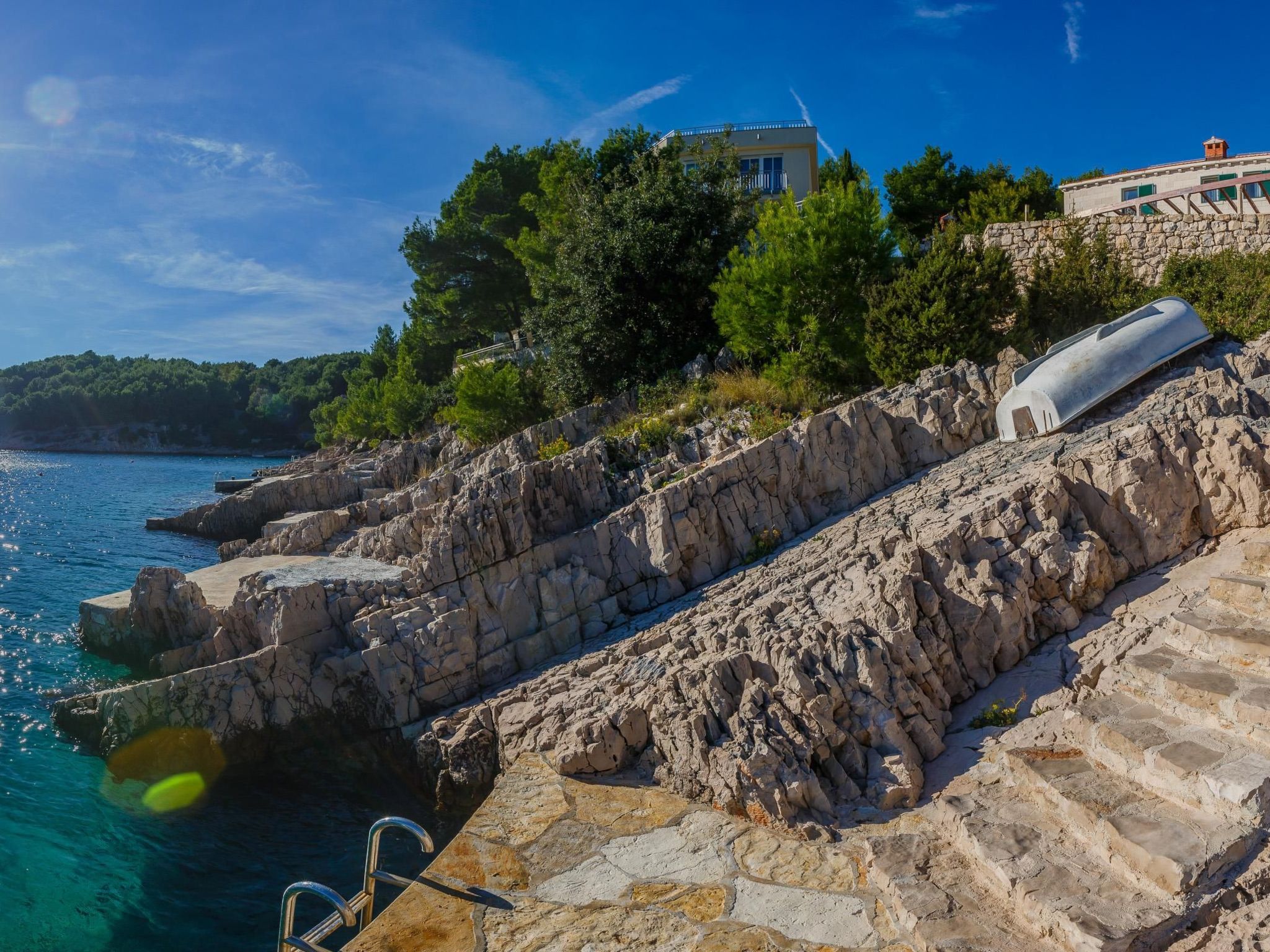 Ferienvilla "Osibova" mit Blick auf das Wasser-Drinnen