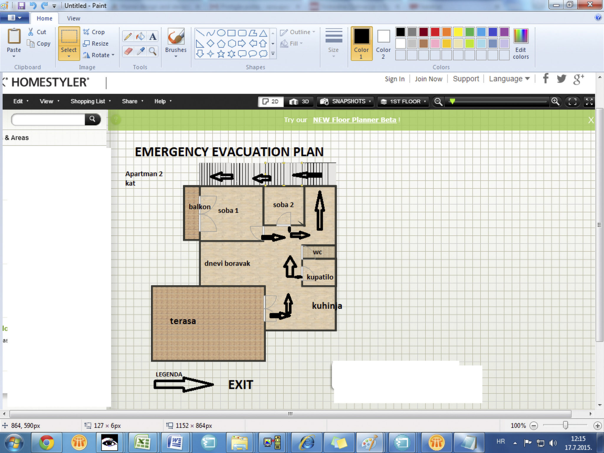 "Lile" mit Blick auf das Wasser-Dedans