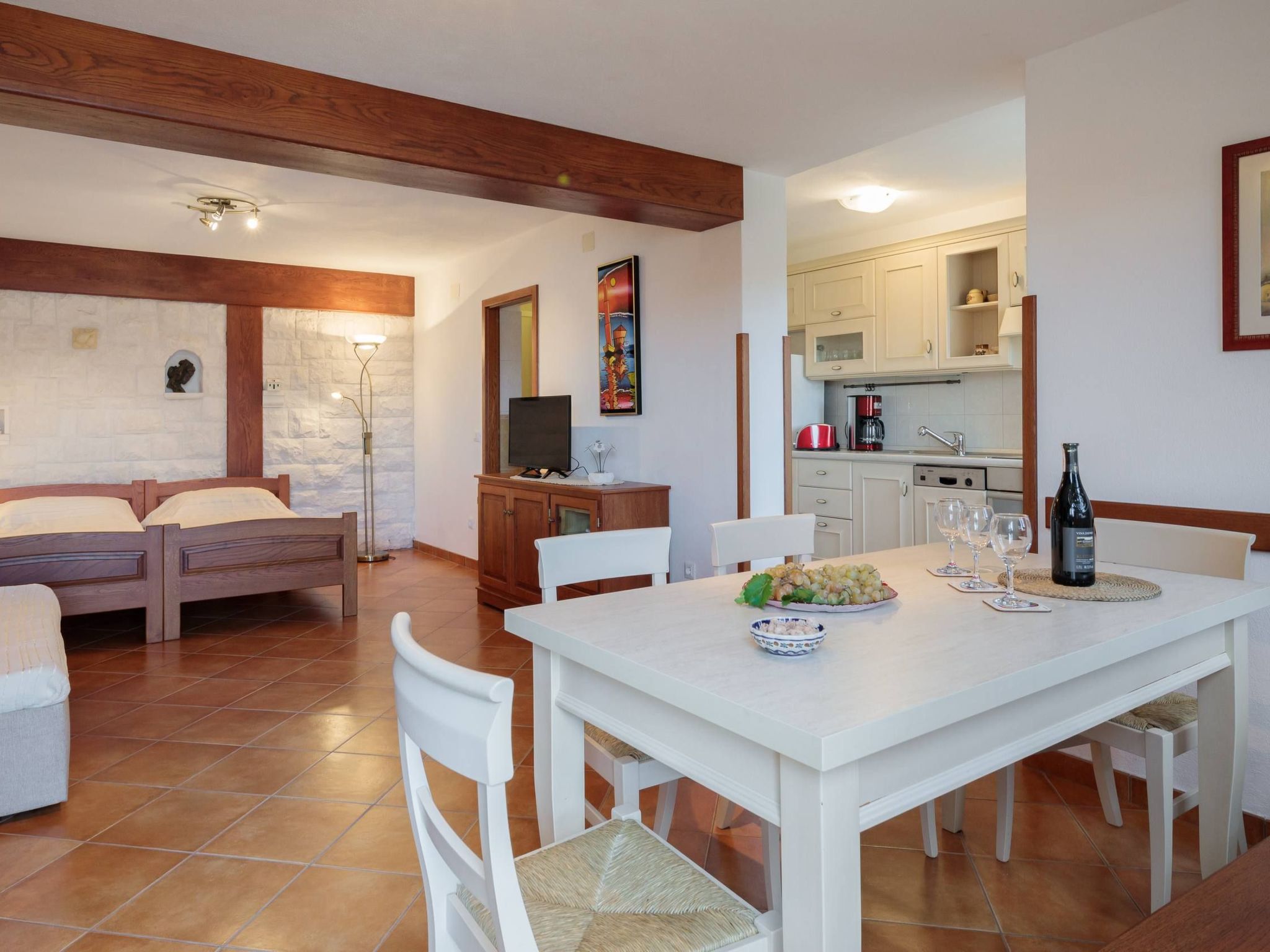 Luxuriöses Studio-Apartment mit Terrasse-Dedans