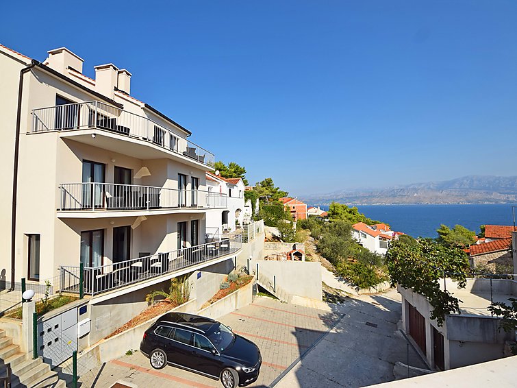 5-persoons appartement met zeezicht in Postira, Brač in Brač/Postira