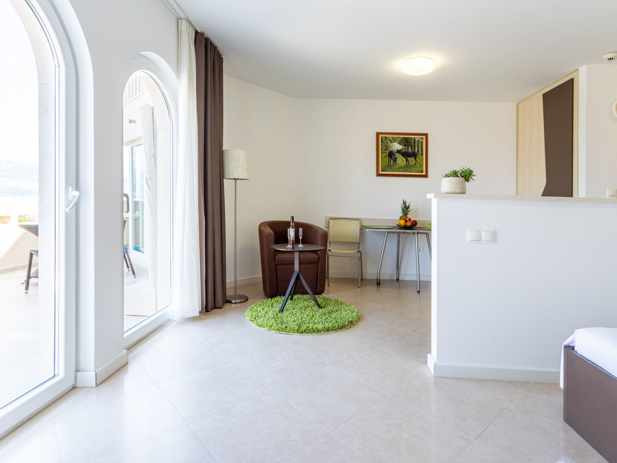 In der ersten Etage mit Meerblick-Dedans