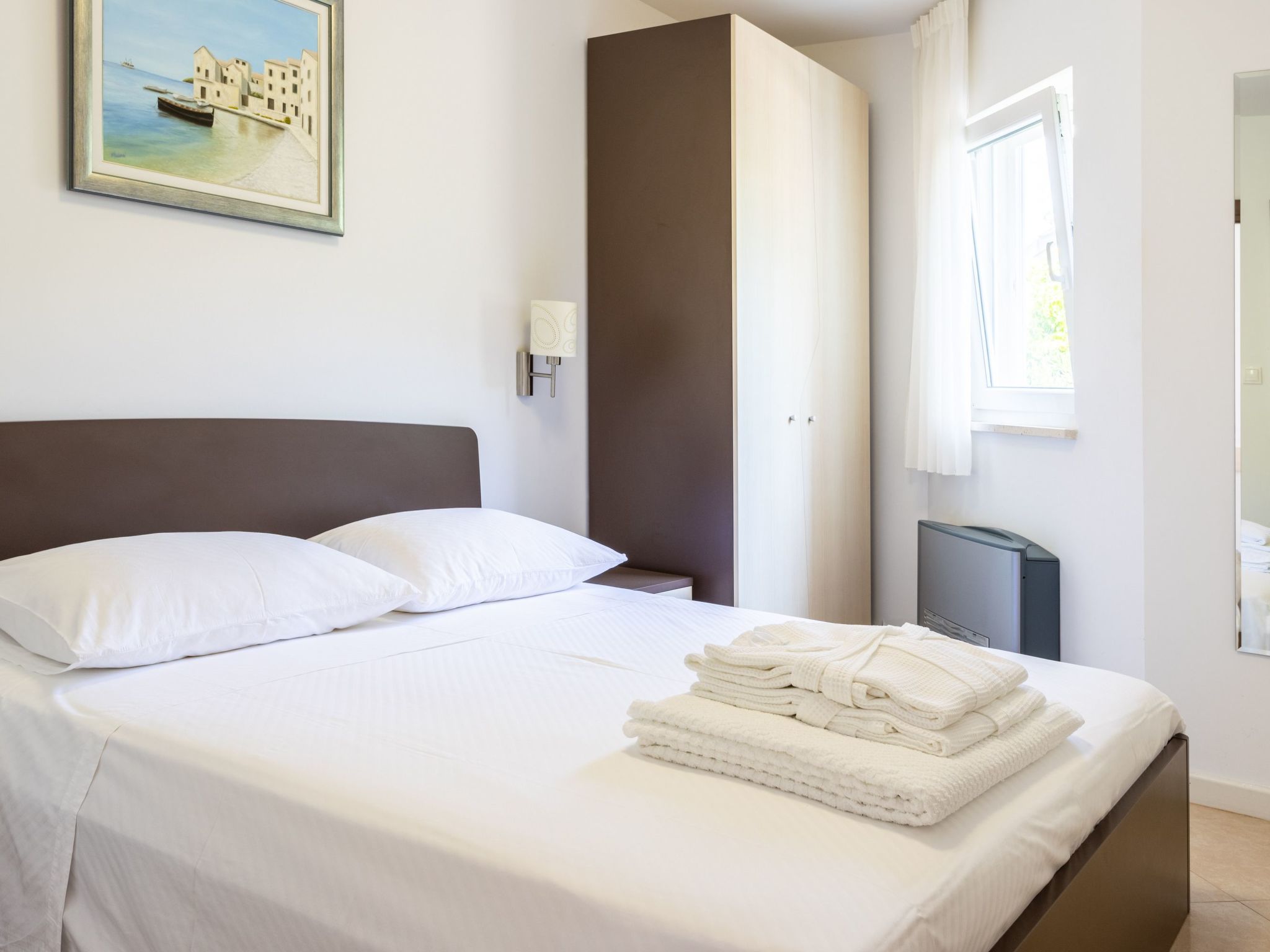 Geräumige Wohnung mit Meerblick vom Sonnenbalkon-Dedans