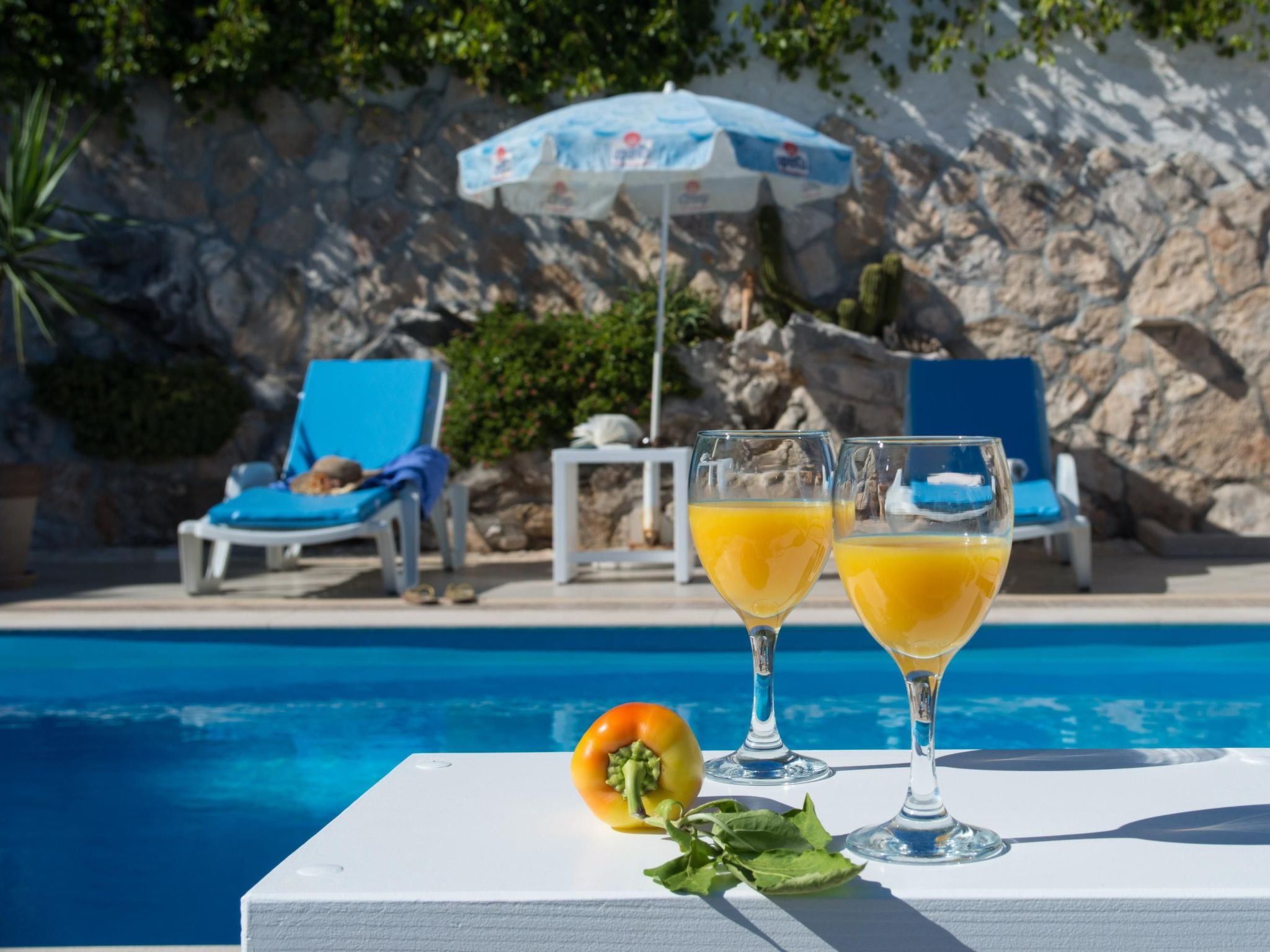 Ferienvilla "Lucian" mit Blick auf das Wasser-Drinnen