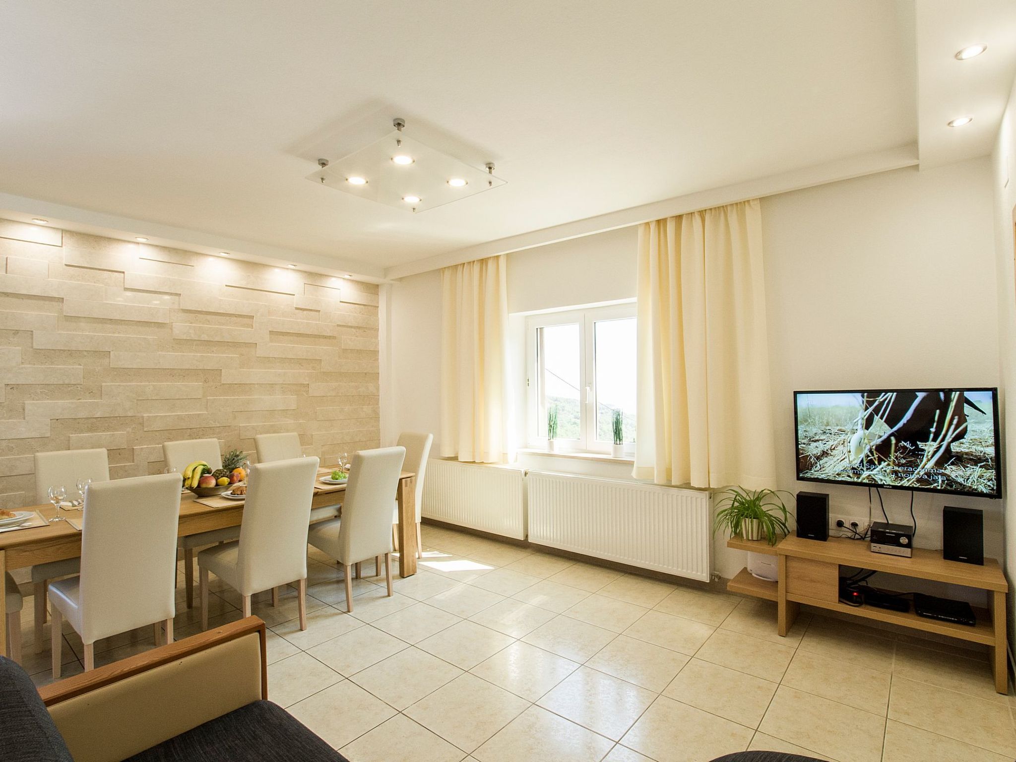 Ferienvilla "Lucian" mit Blick auf das Wasser-Drinnen