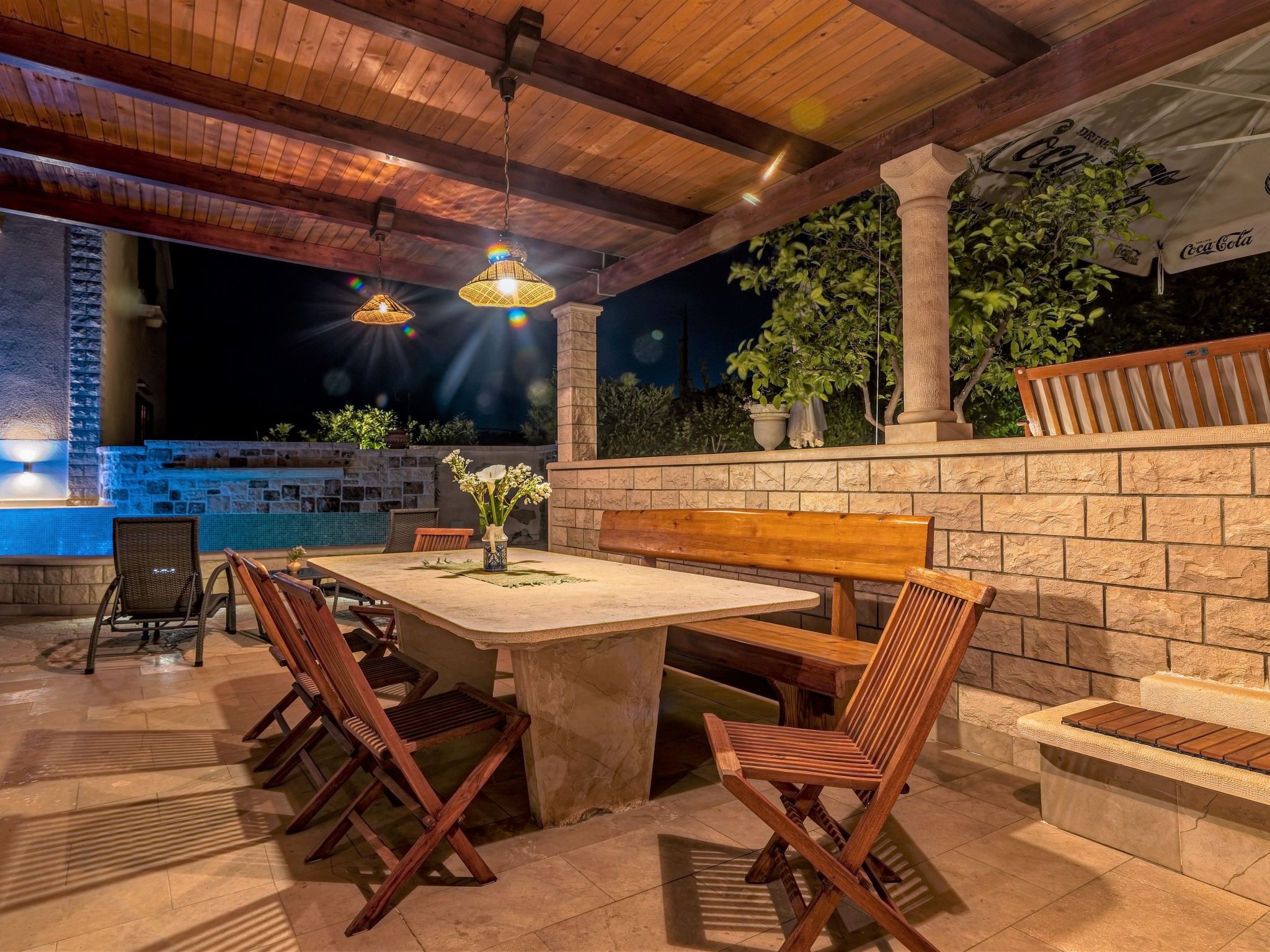 Ferienvilla "Laurus" mit Blick auf das Wasser