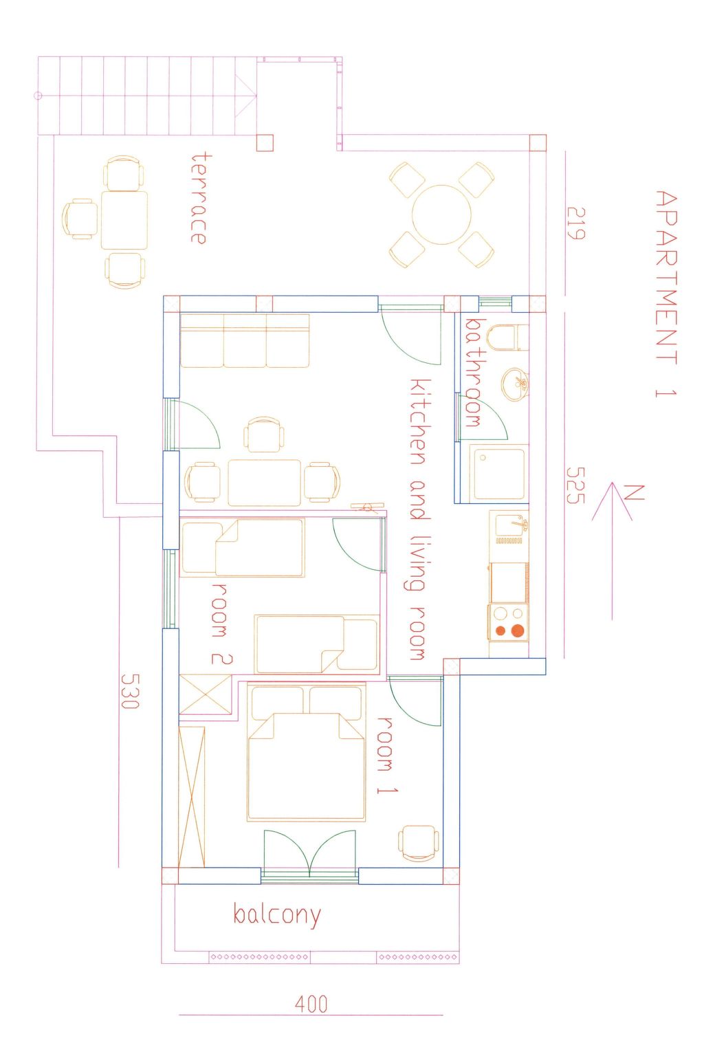Wohnung in Sveta Nedilja mit privatem Parkplatz