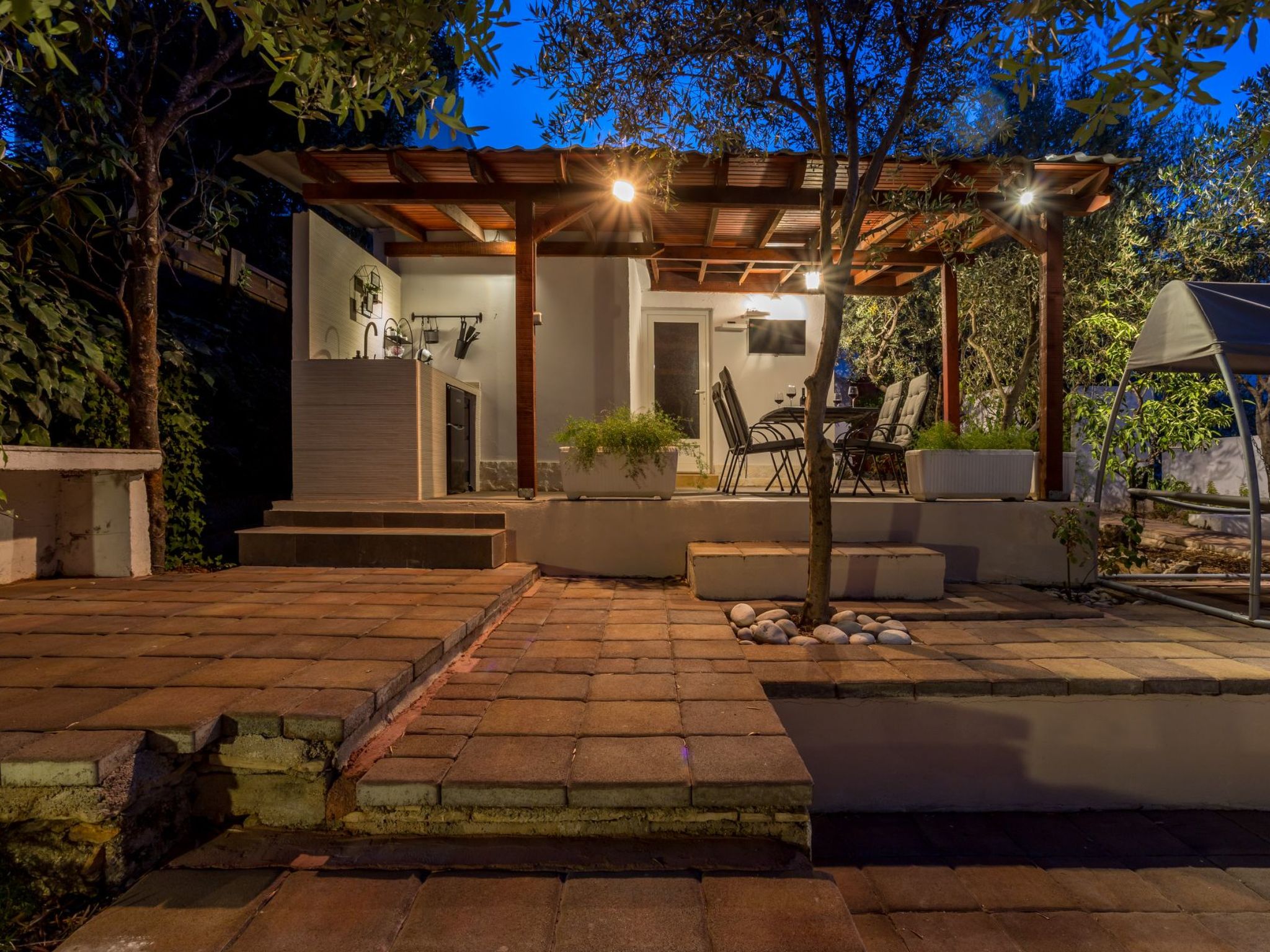 Geräumiges Ferienhaus mit Terrasse und Garten-Drinnen