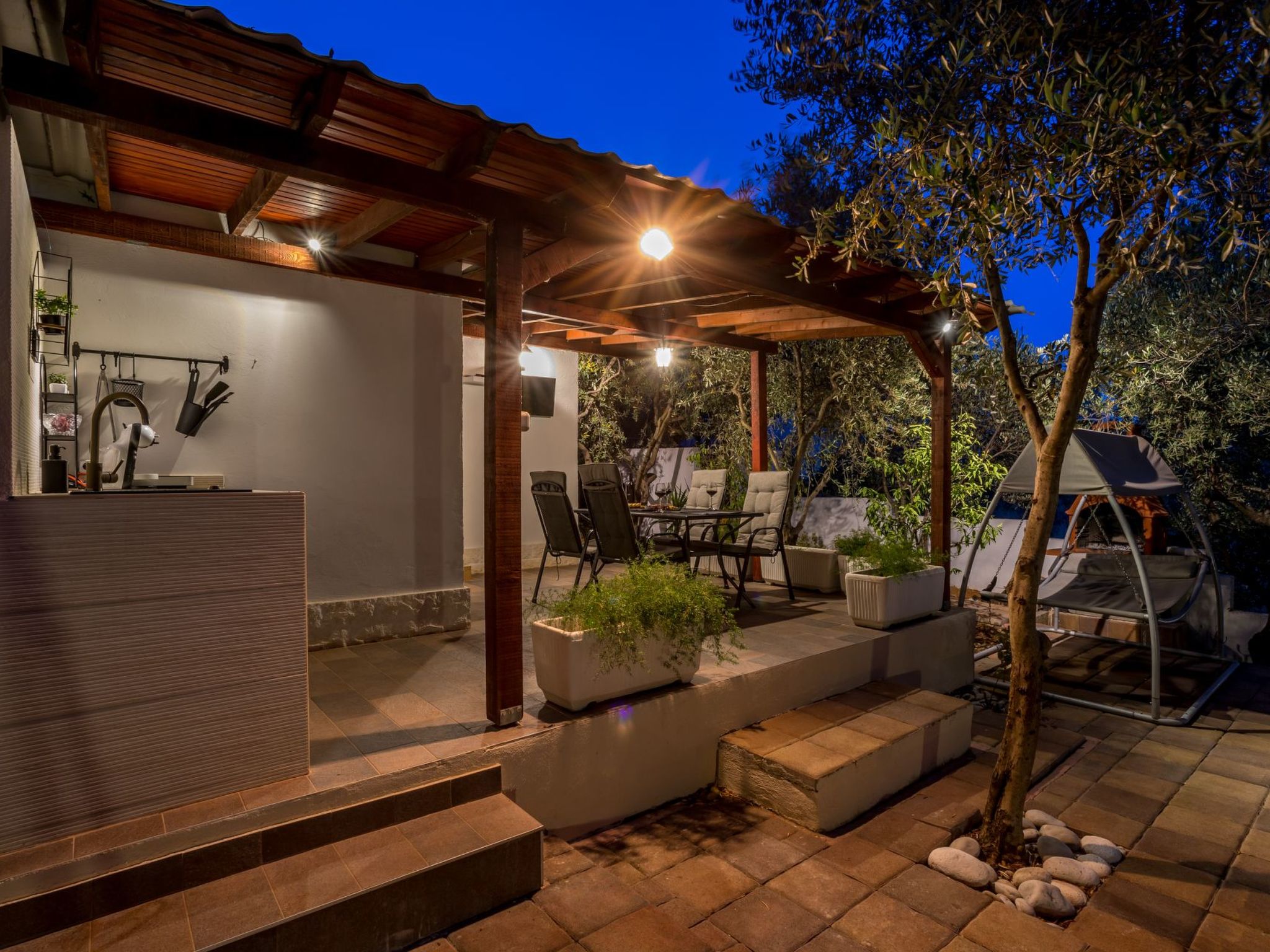 Geräumiges Ferienhaus mit Terrasse und Garten-Drinnen