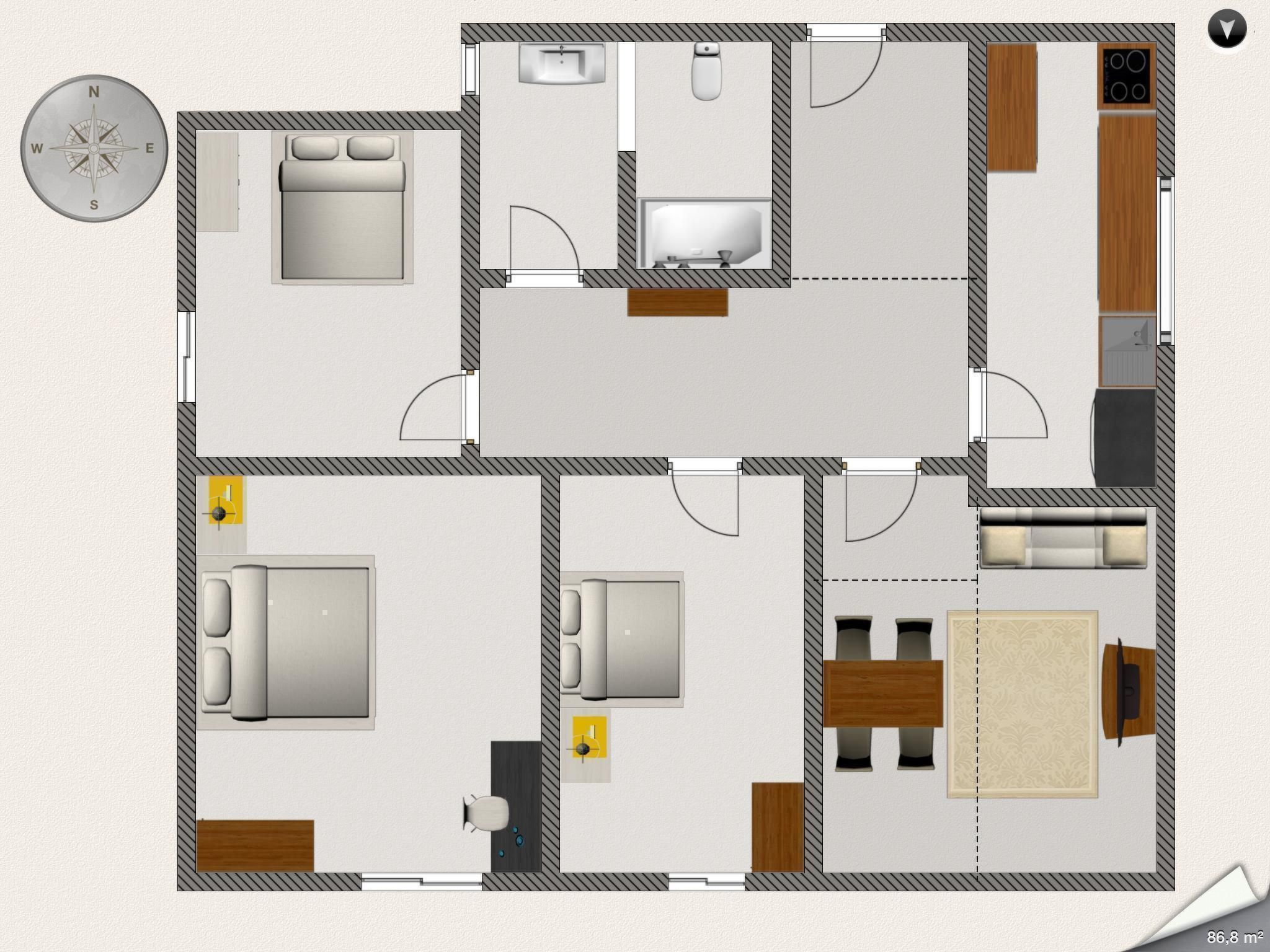Tihana mit mediterranem Garten-Drinnen
