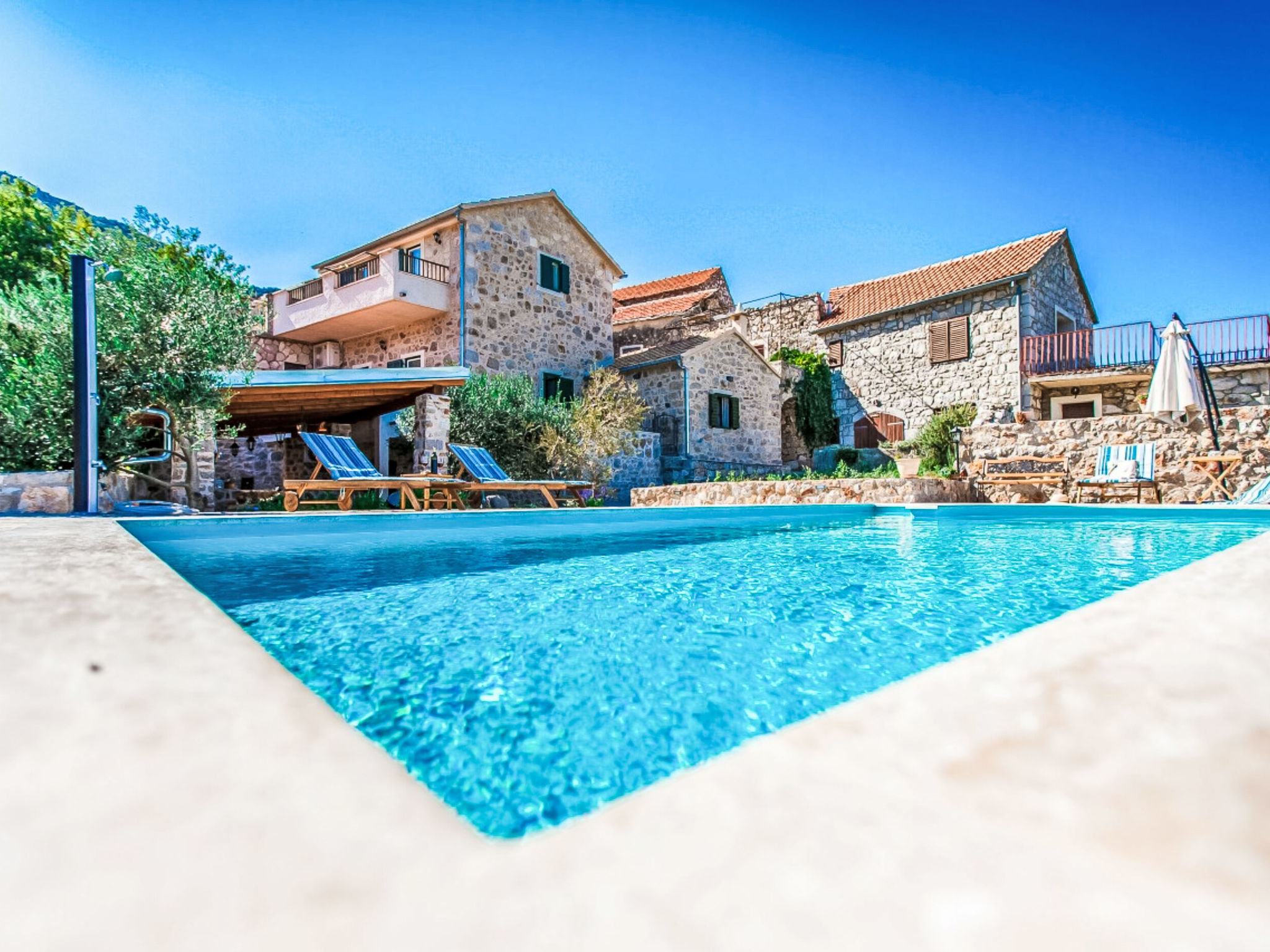 Vakantiehuis met privé zwembad in Hvar/Jelsa (Kroatië) voor 12 personen