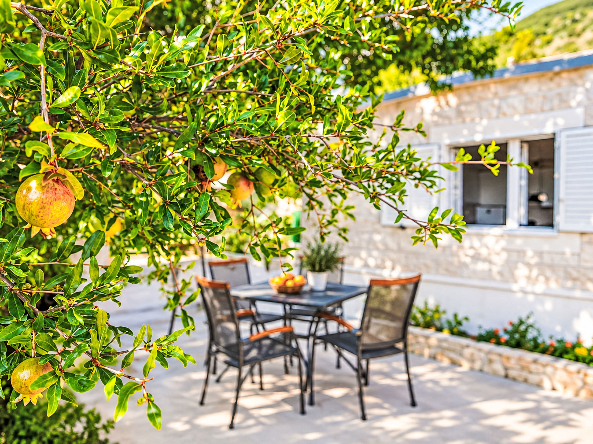 Günstiges Ferienhaus mit Pool und Meerblick — Terrace (5 of 27)
