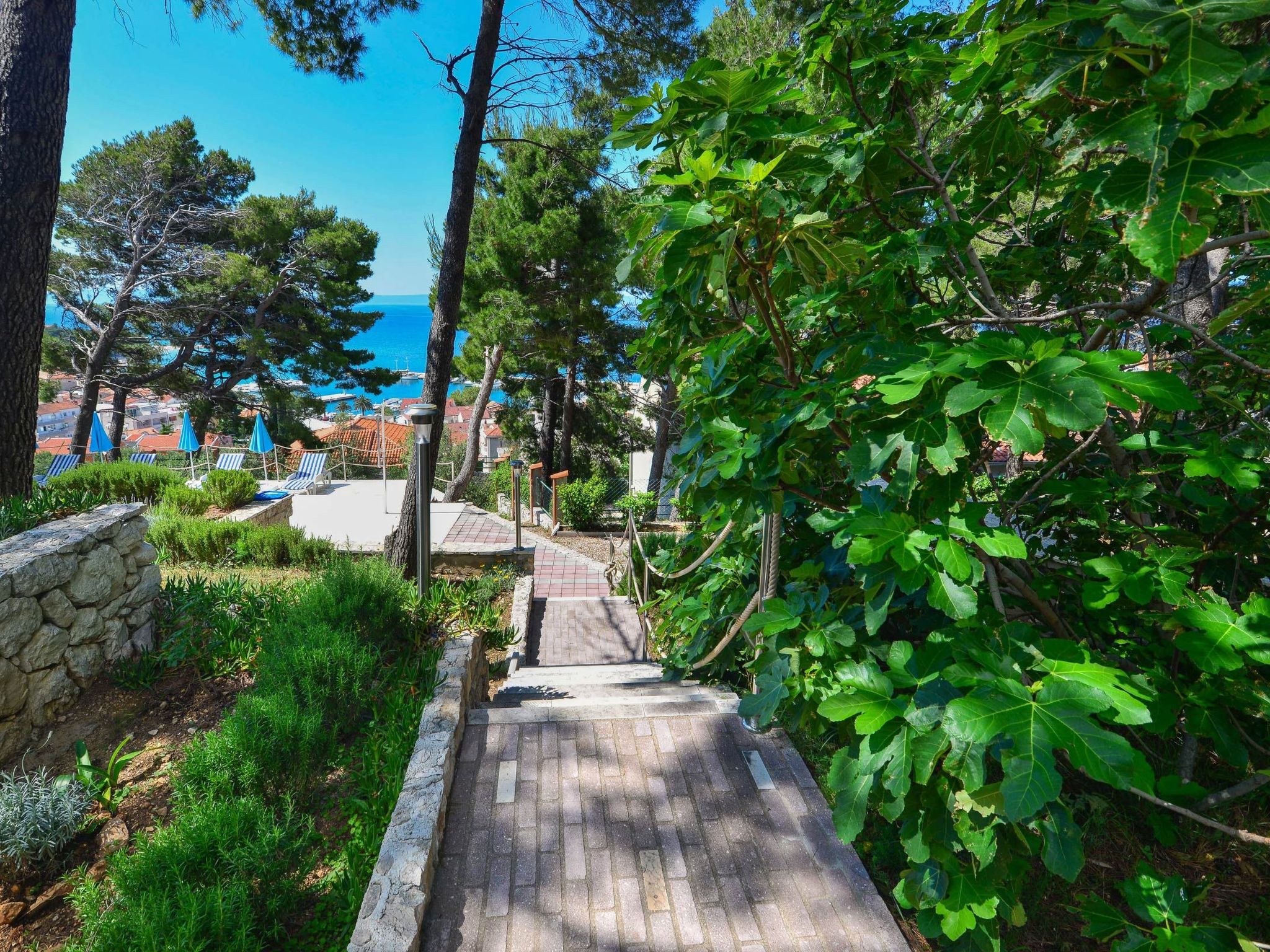 Schöne Ferienwohnung mit Meerblick-Buiten