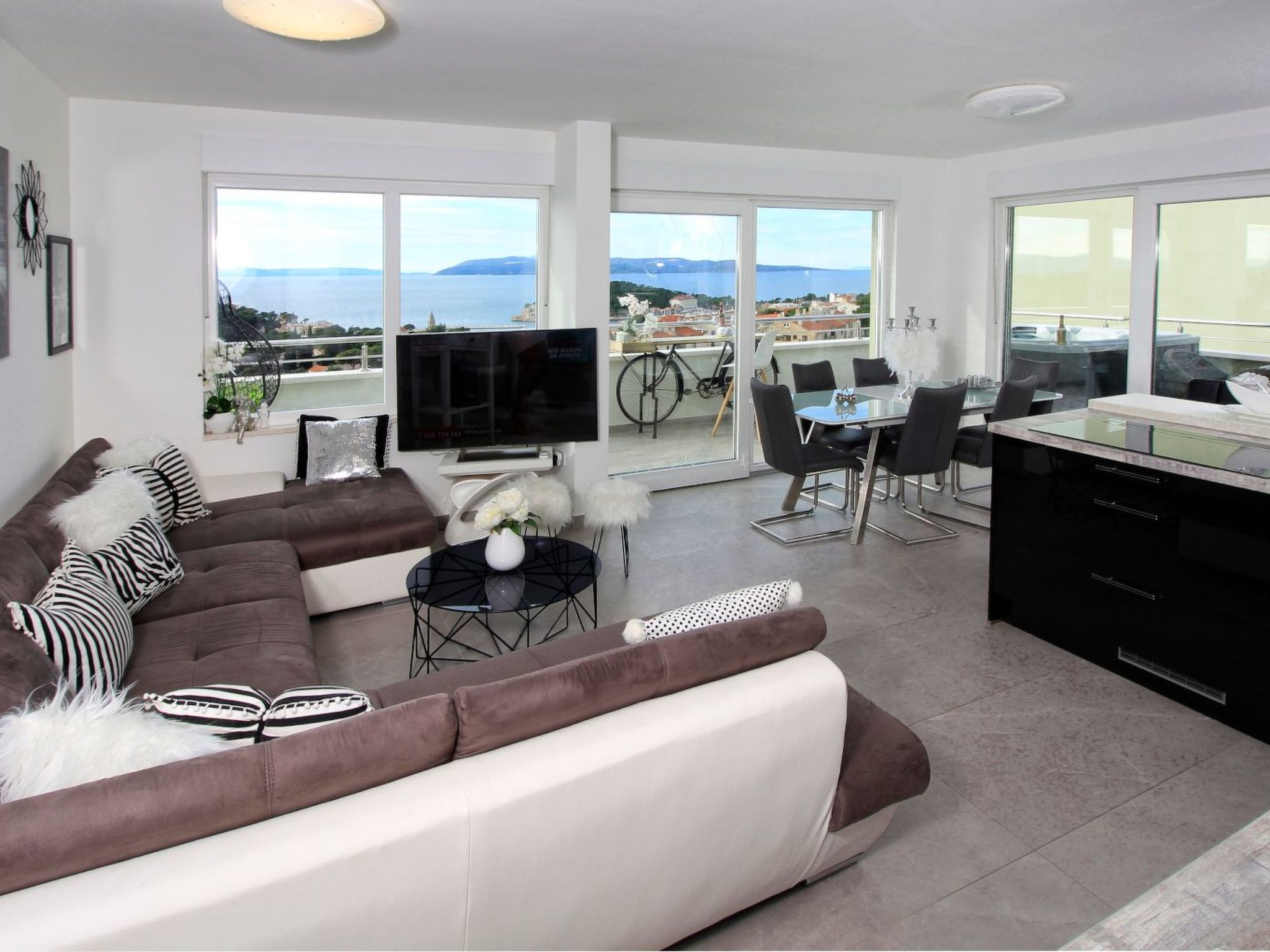 In Makarska mit Panoramablick